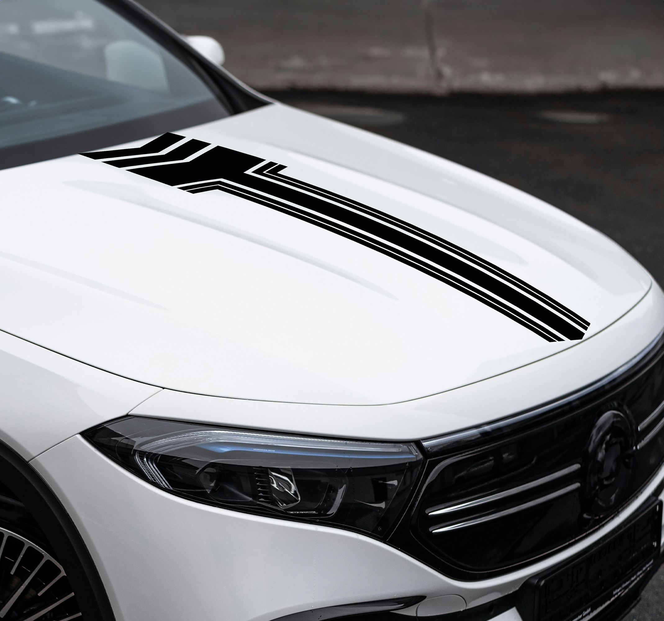 Strepen met pijlen decoratie sticker auto