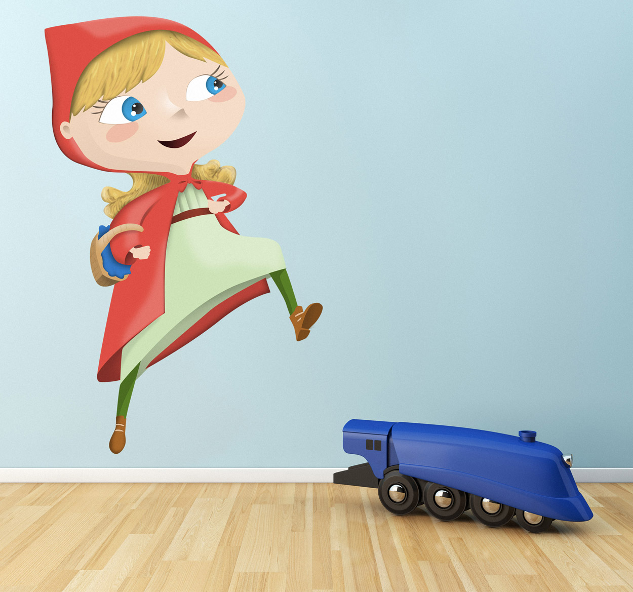 Sticker kinderkamer roodkapje