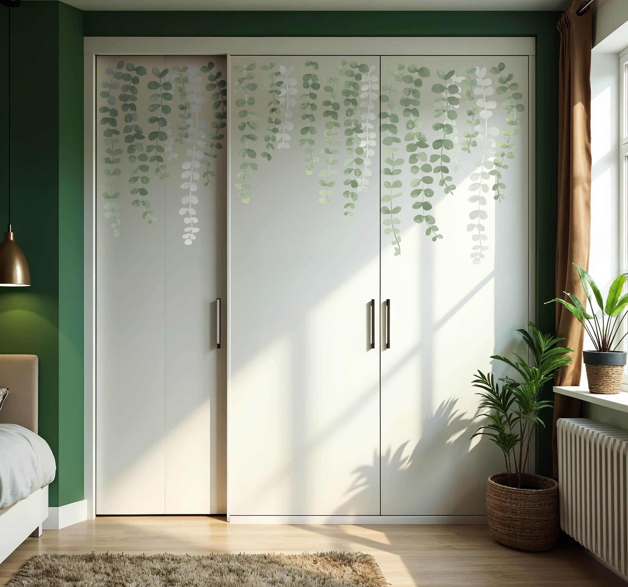 Hangplanten kast stickers