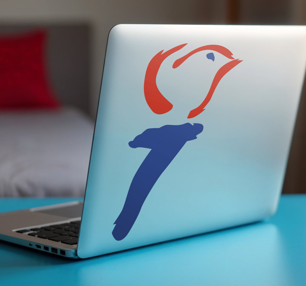 Fakkel van de bevrijdingsdag feestdagen sticker