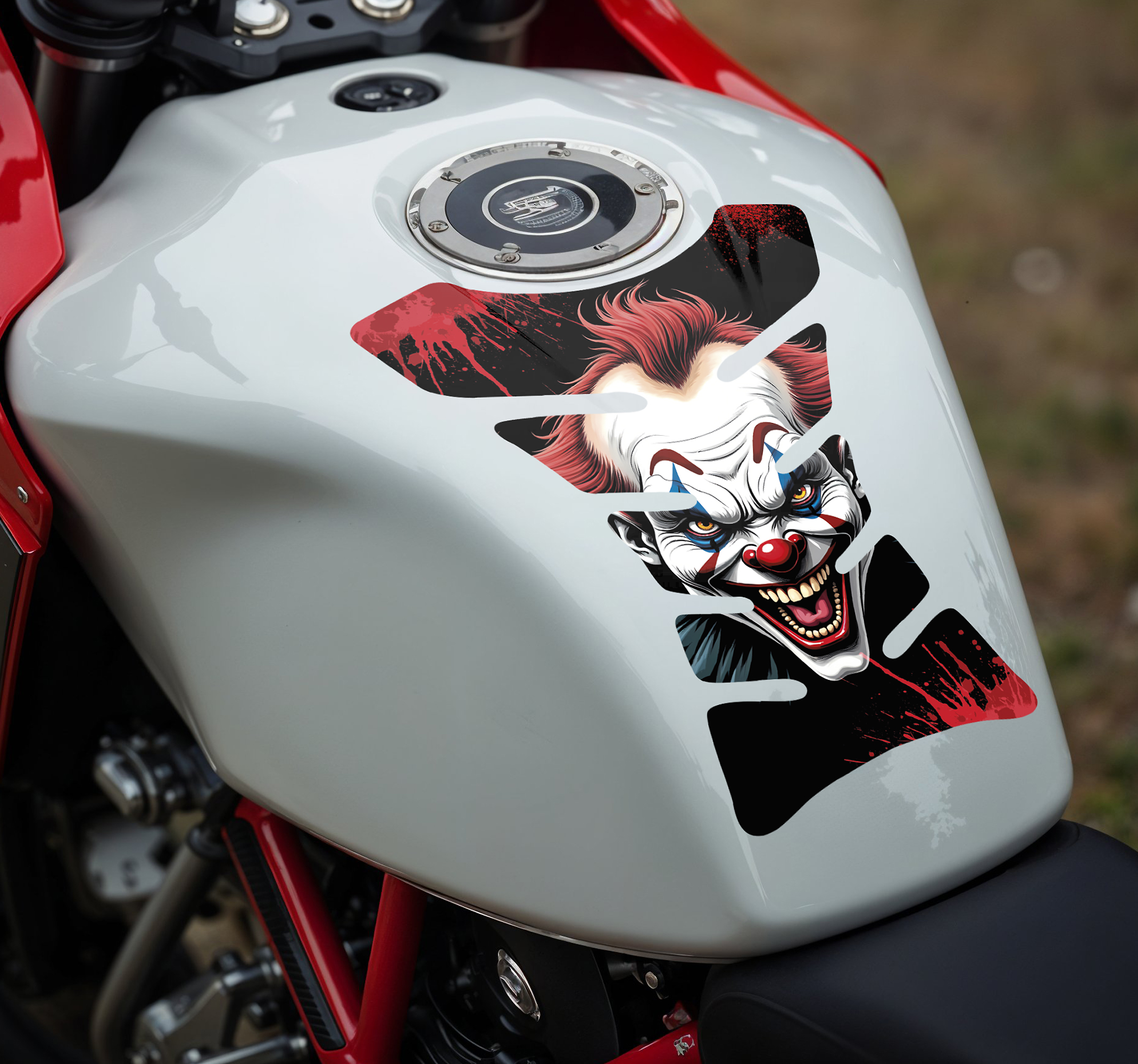 Boze clown motor sticker