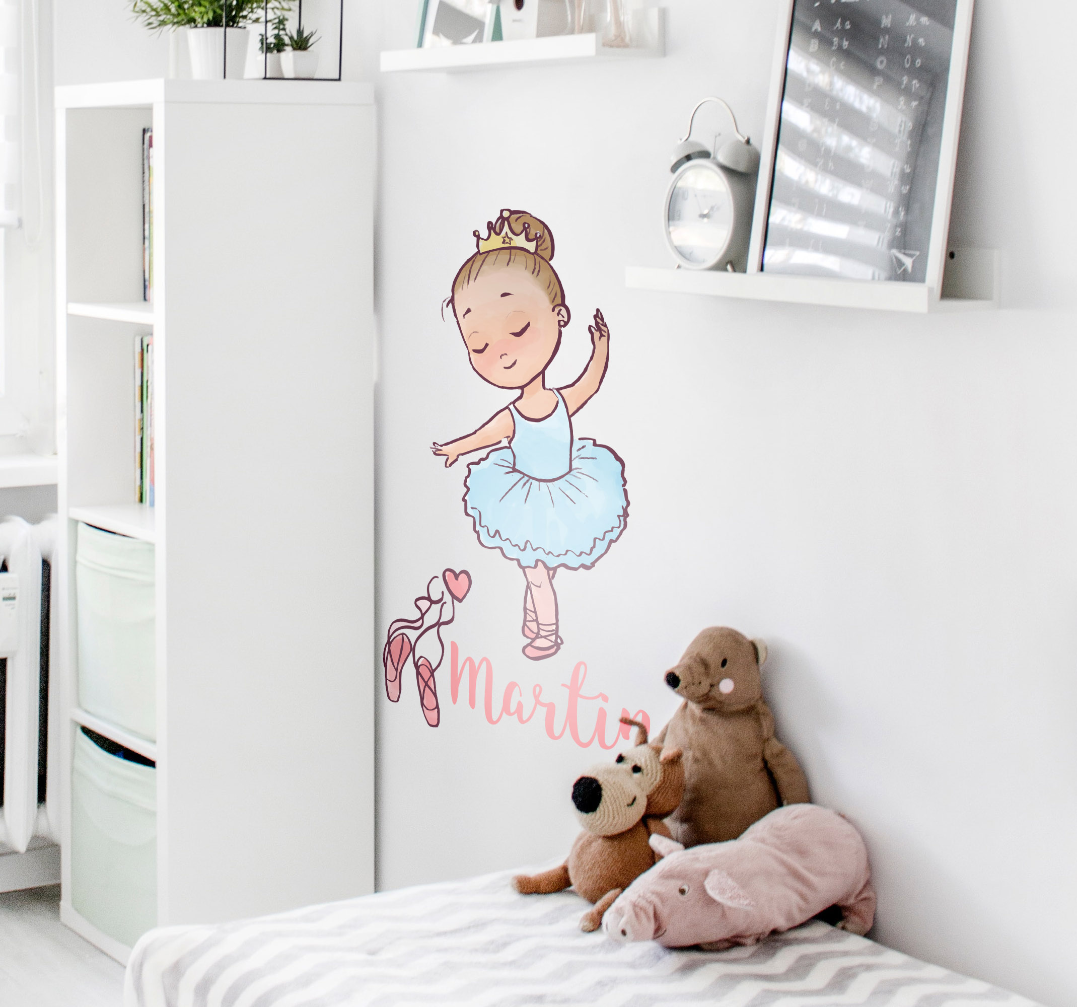 Muursticker ballet personaliseren