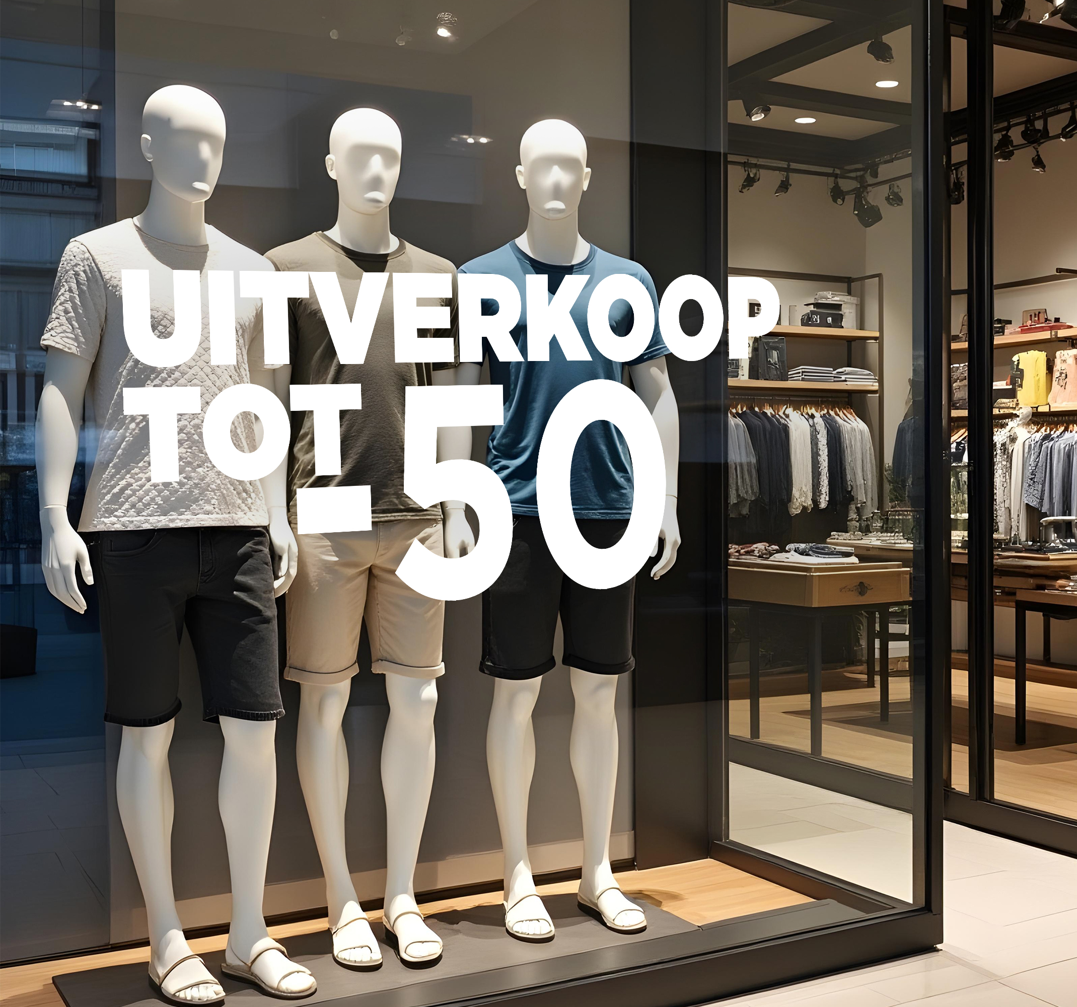 Grote besparing korting sticker