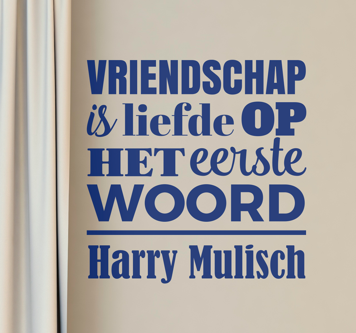 Muursticker Harry Mulisch