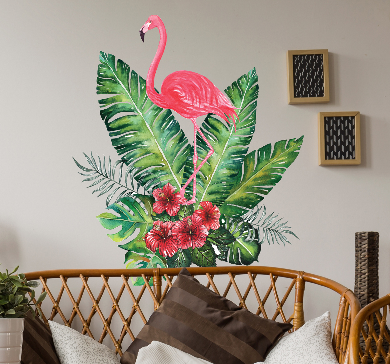 Muursticker Flamingo