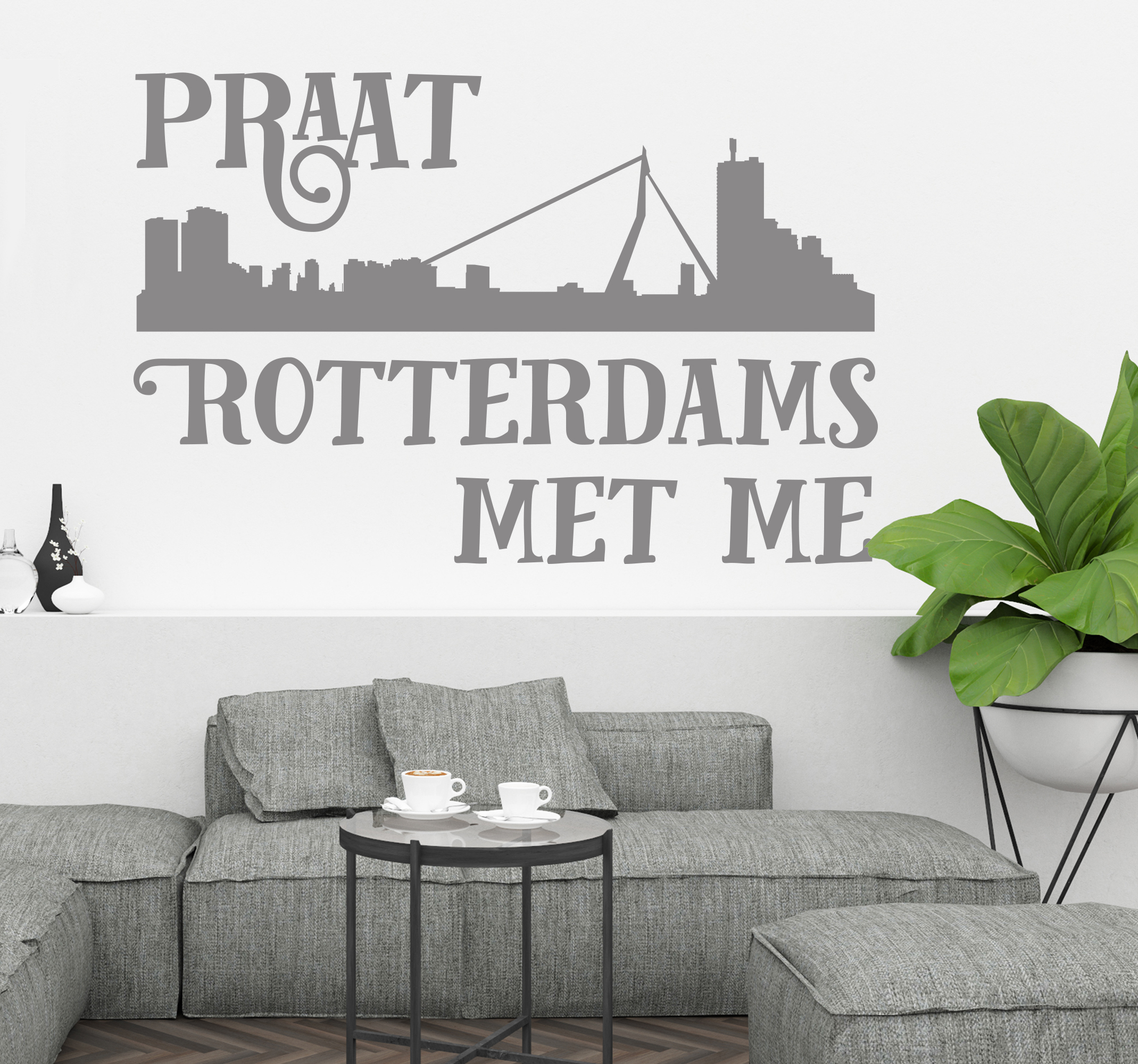 Autosticker Praat Rotterdams