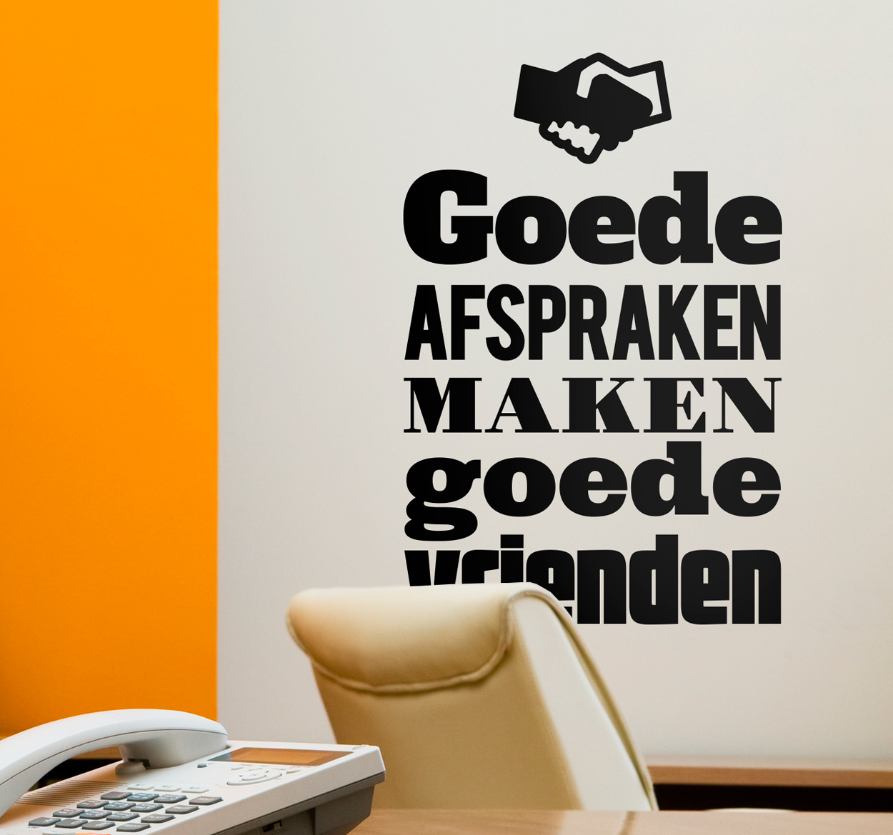 Muursticker goede afspraken