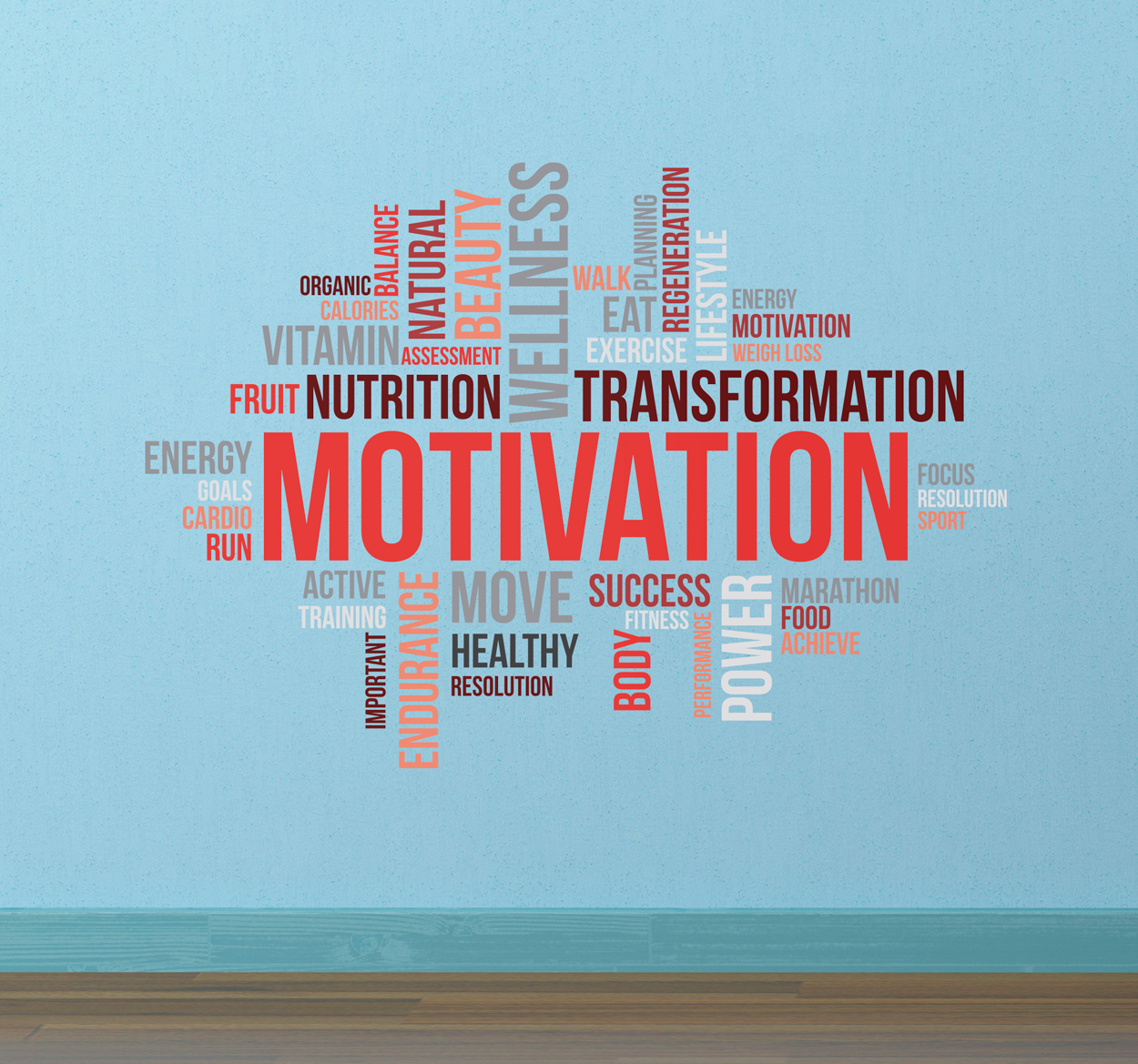 Muursticker fitness motivatie