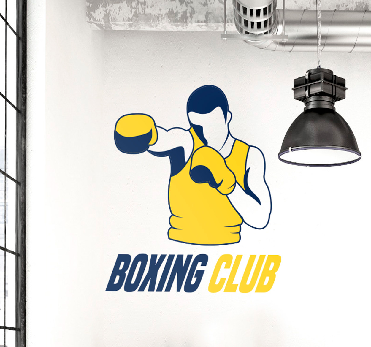 Muursticker boxing club