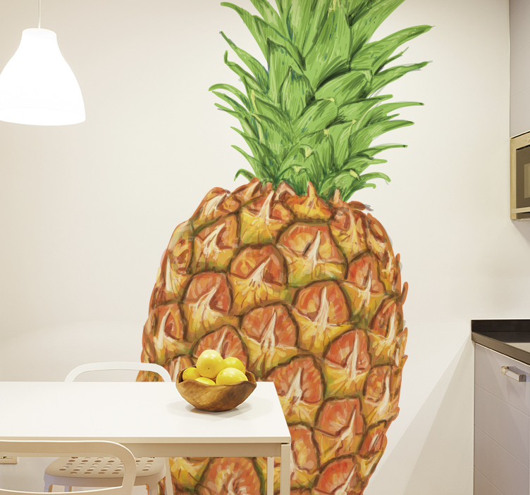 Muursticker ananas