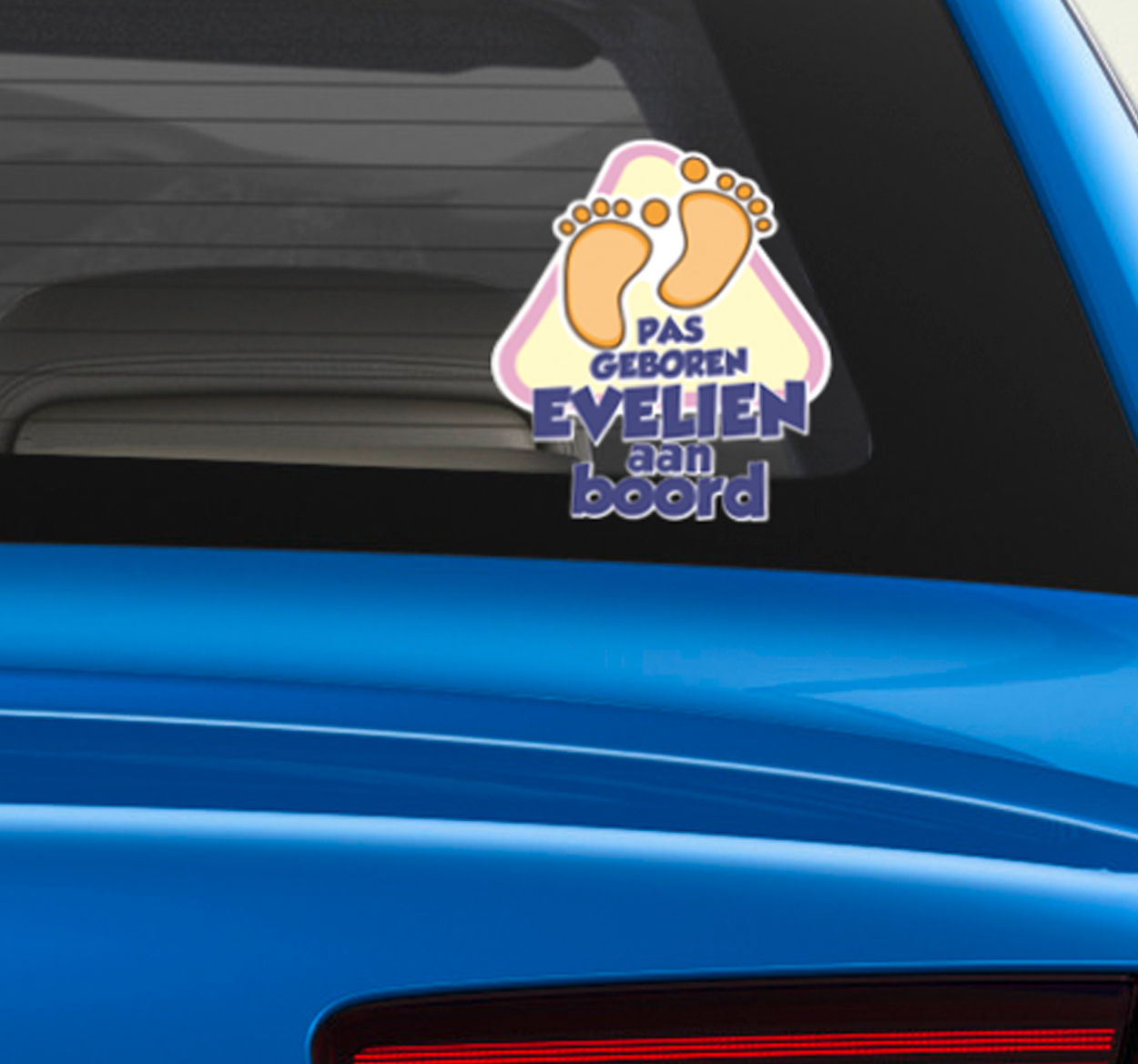 Sticker pas geboren baby aan boord