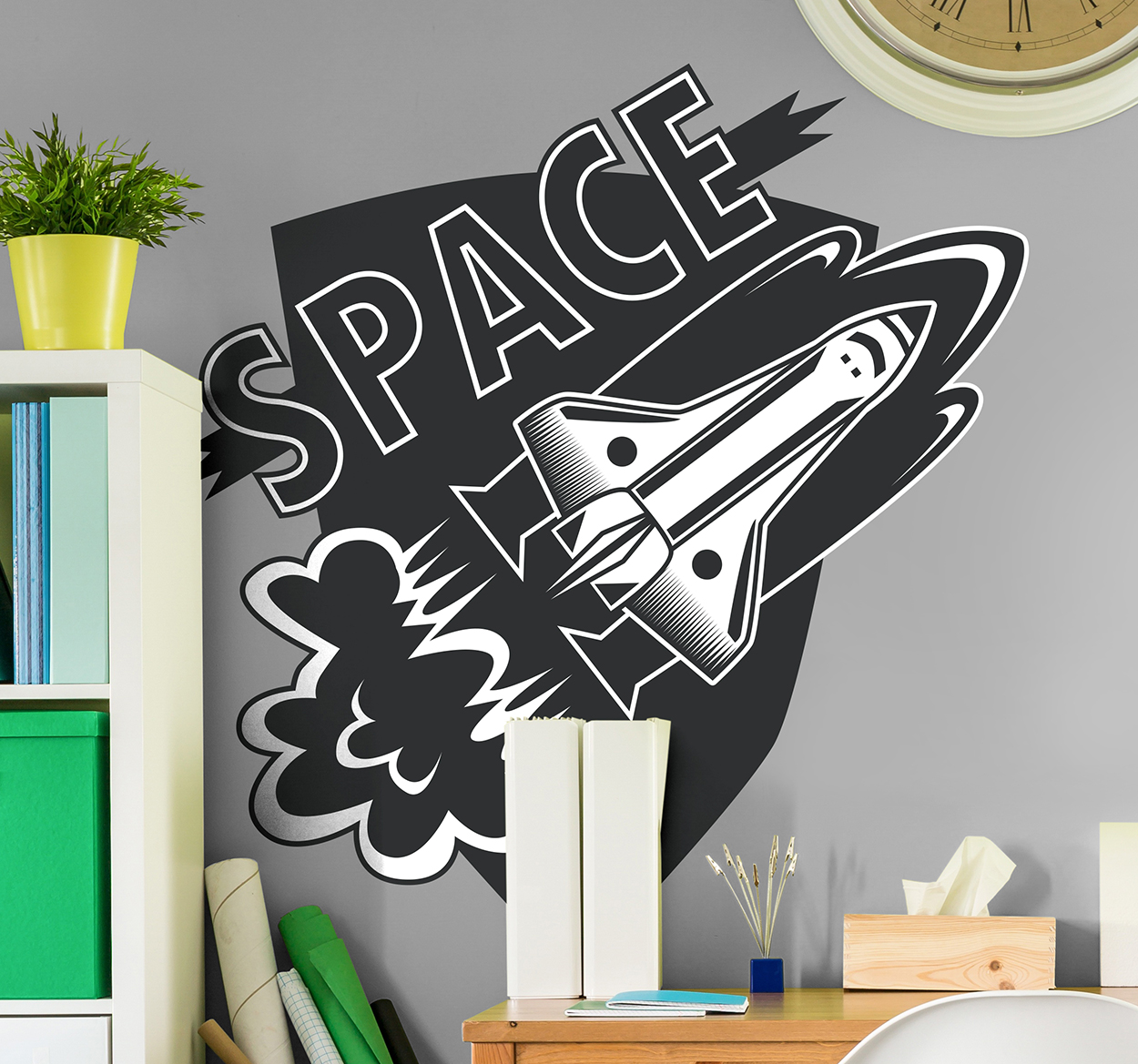 Muursticker spaceshuttle
