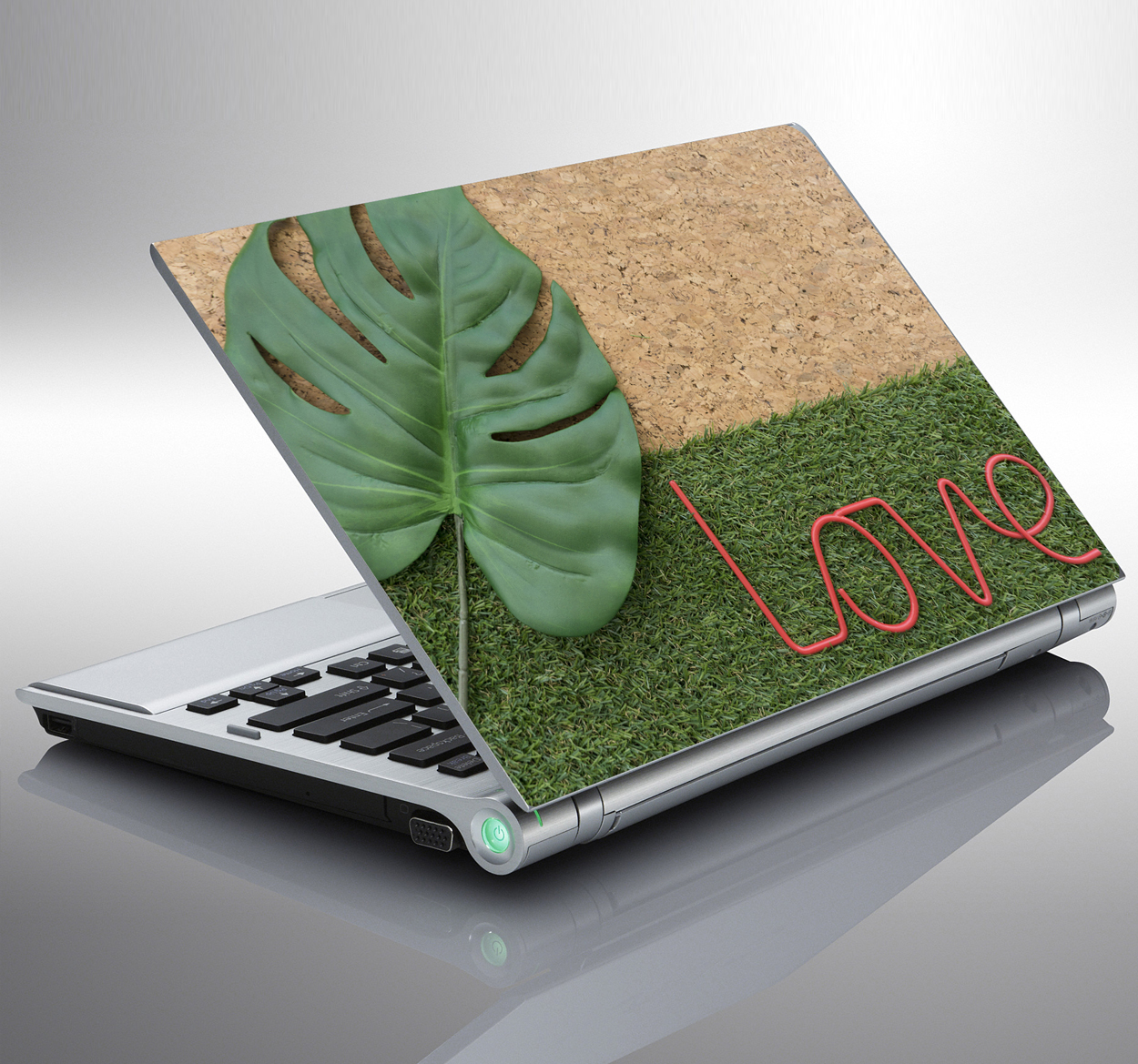 Laptop skin kurk en gras