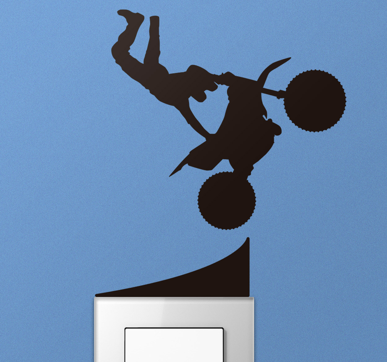 Lichtschakelaar sticker motorcross