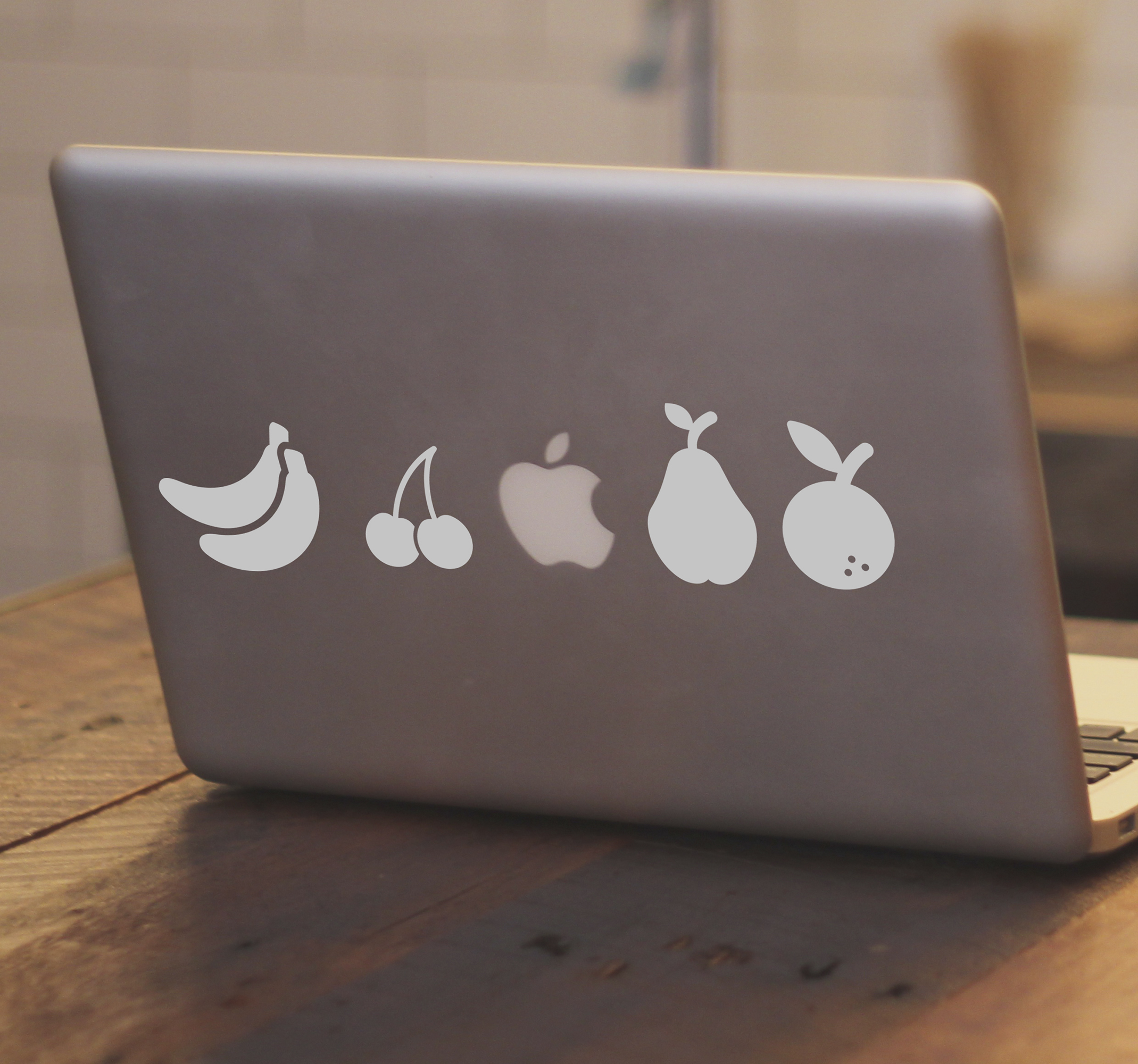 Laptop sticker variatie fruit