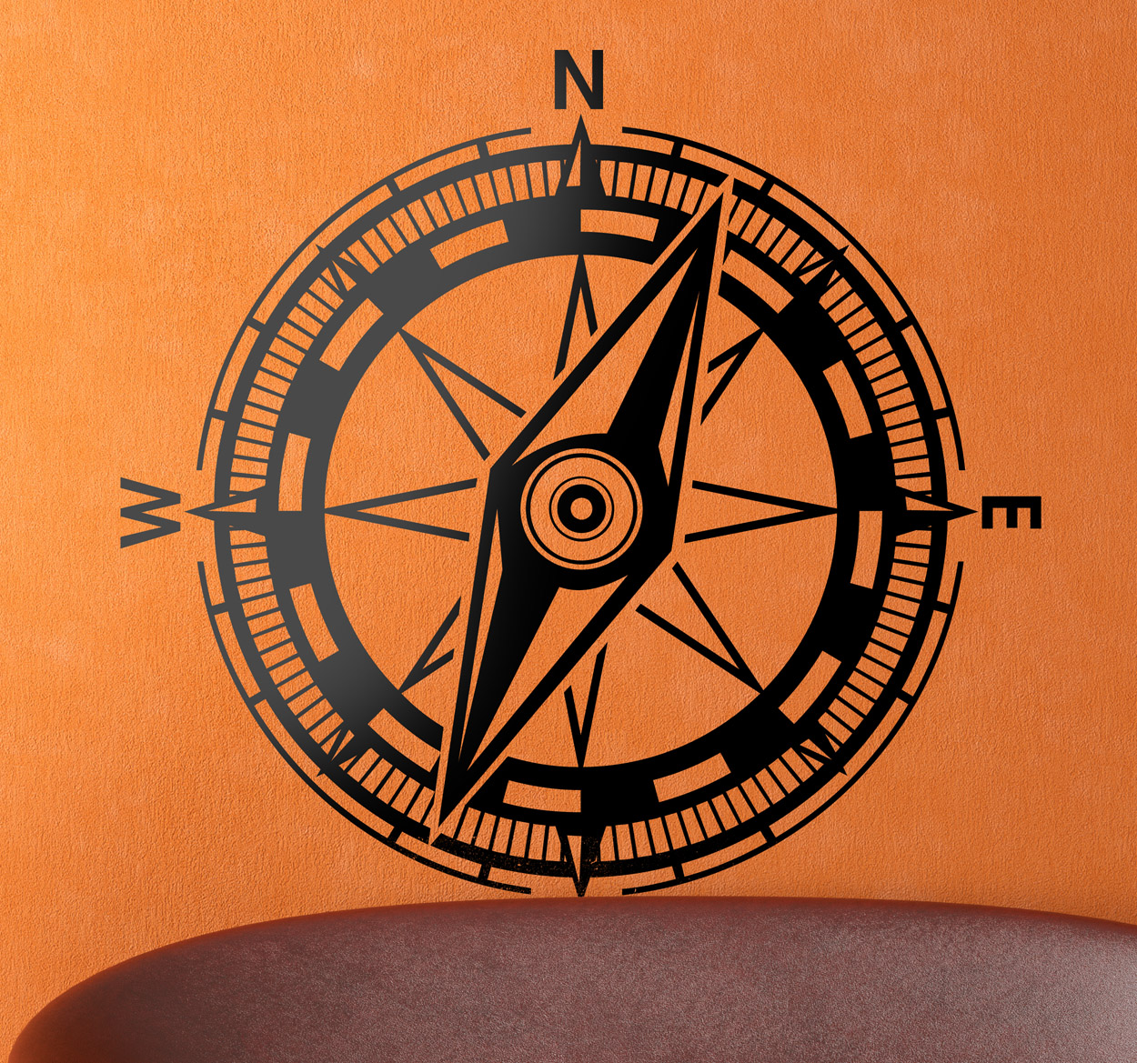 Sticker decoratie kompas