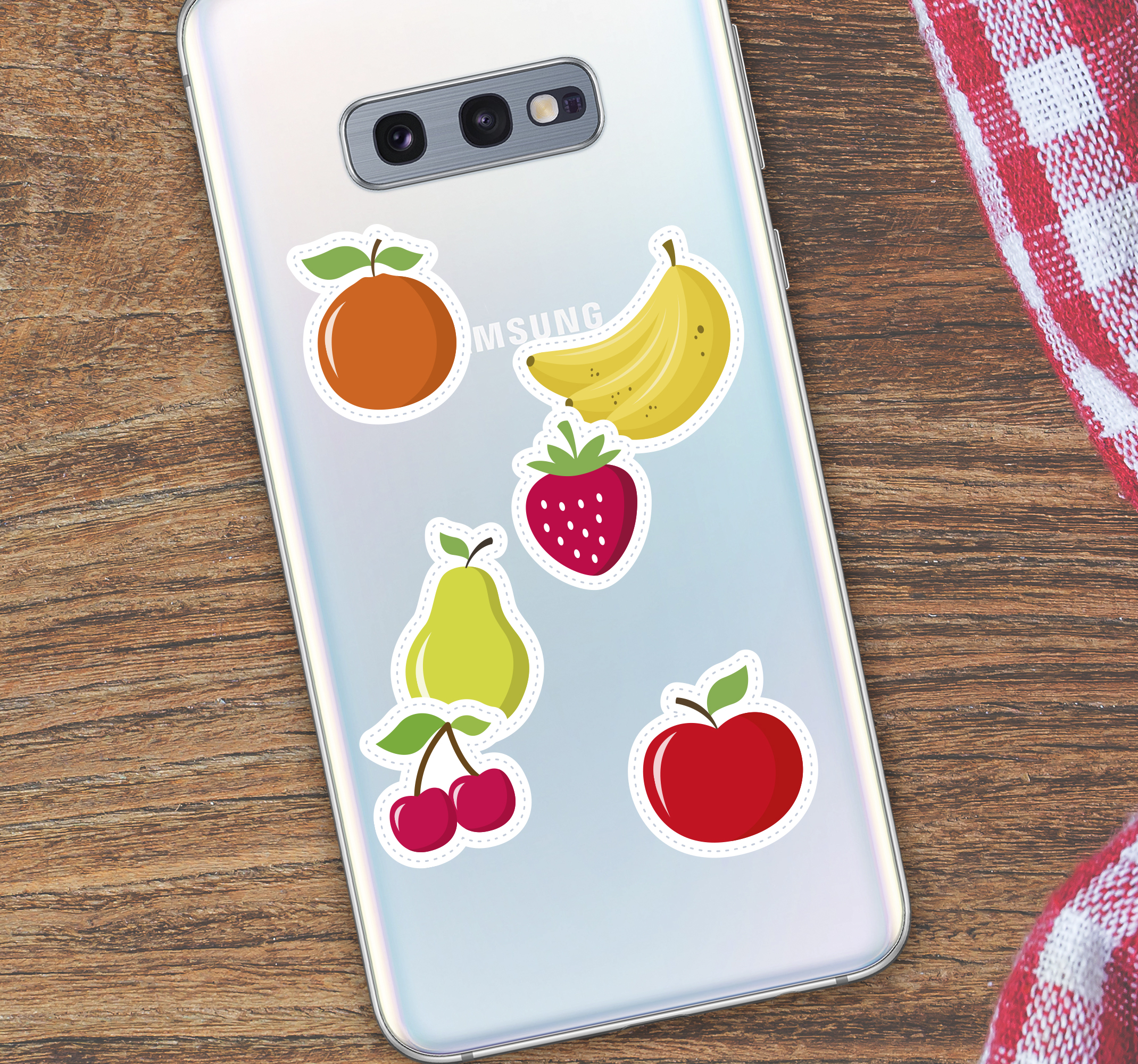 Samsung sticker van fruit