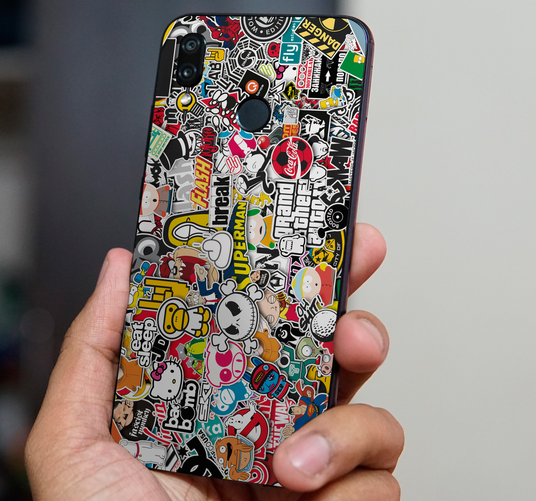 graffiti design huawei sticker
