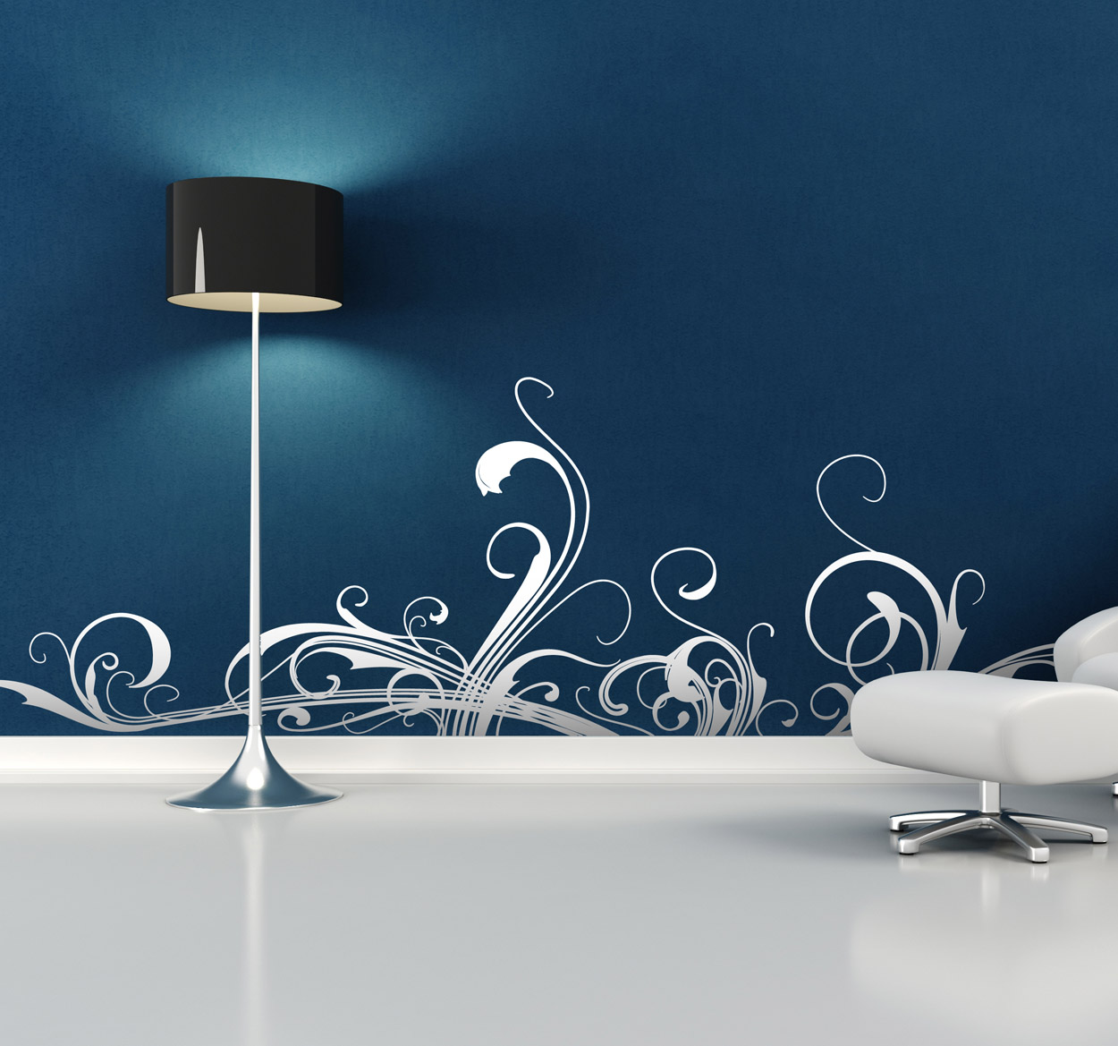 Geweldige Ornamenten Muursticker Bloem