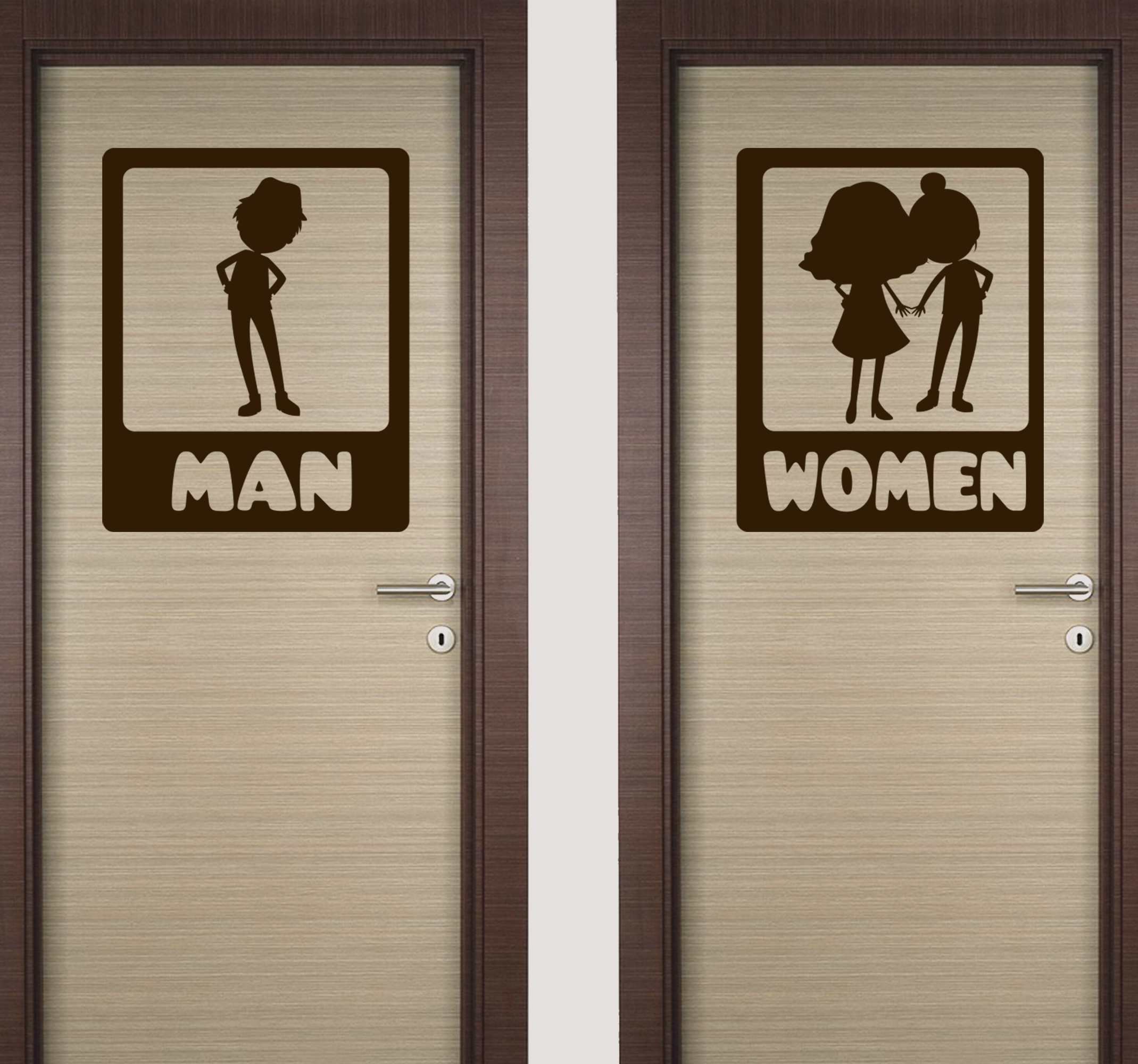 Grappig wc sticker toilet