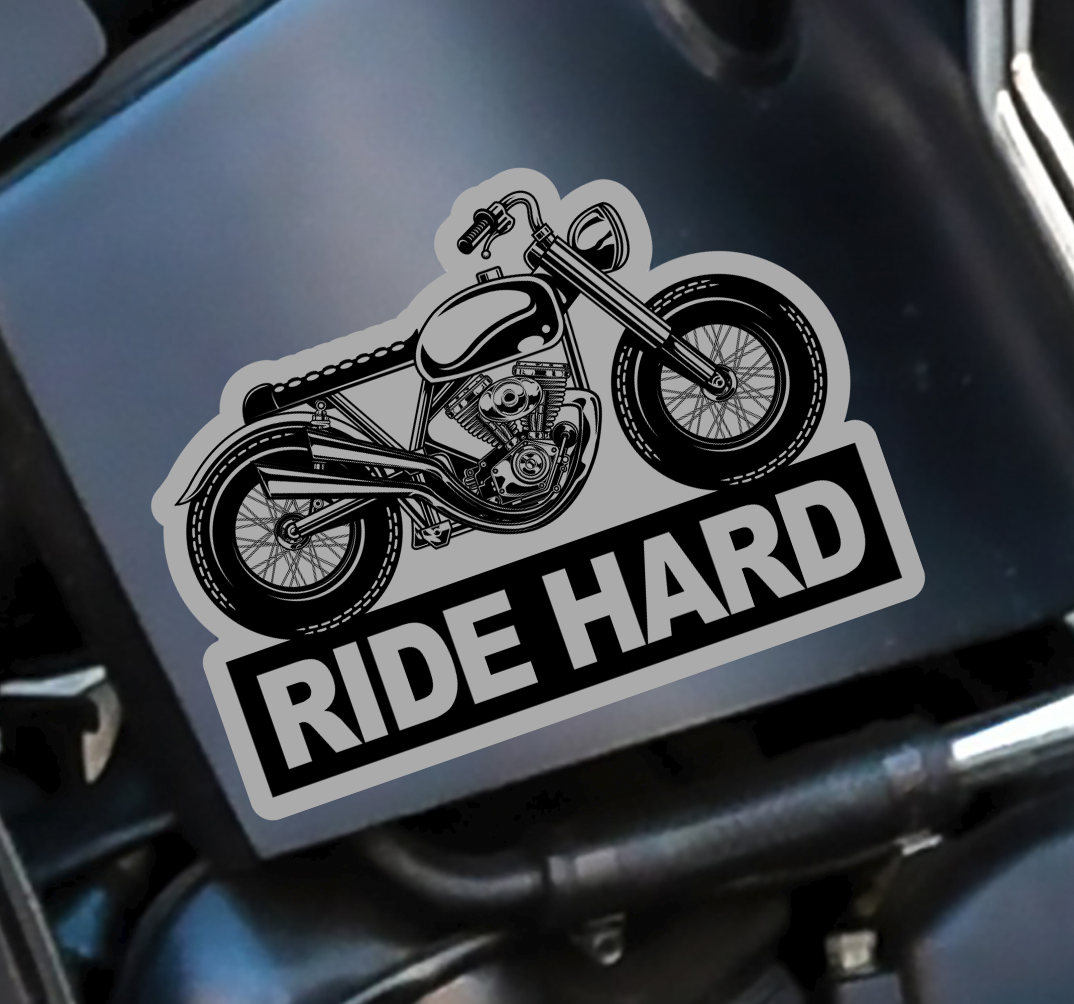 Rijden harde motorfiets stickers