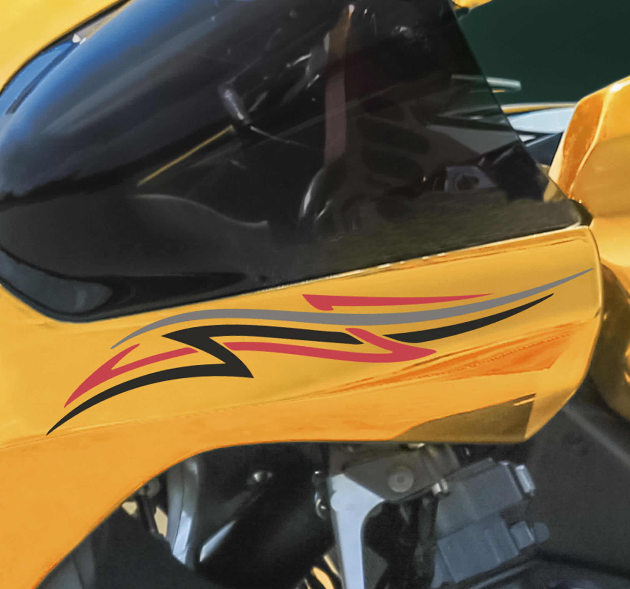 Tribal grafische motorfietsstickers