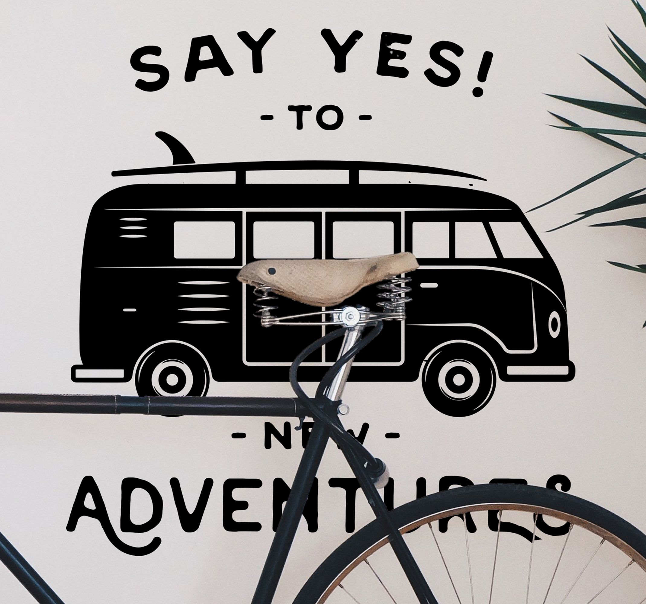 Auto sticker Hippie busje