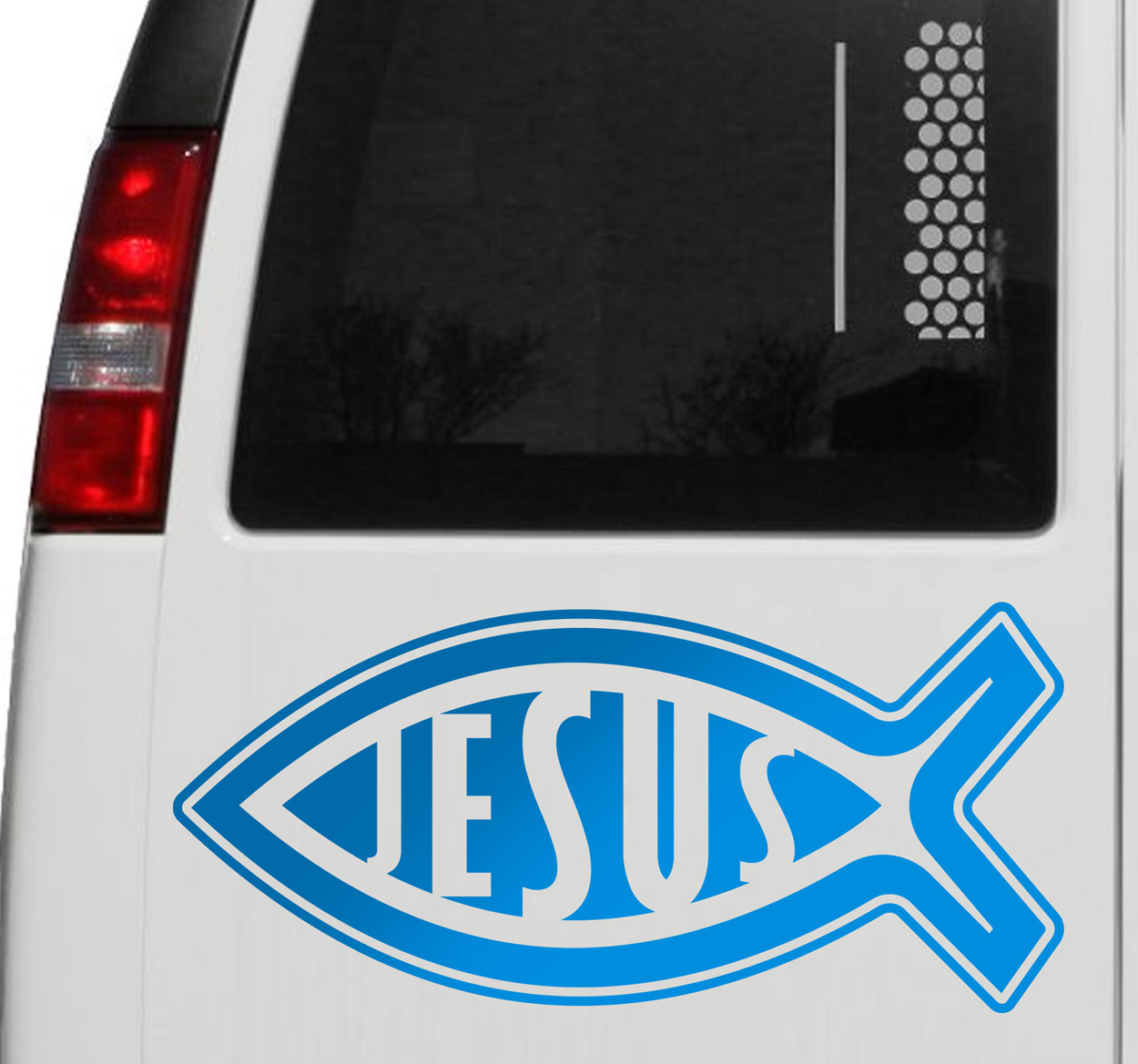 Autosticker Jesus symbool