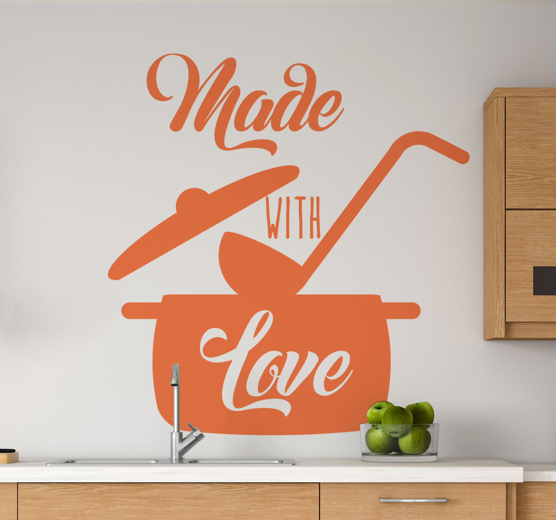 Keuken stickers Keuken met liefde gemaakt