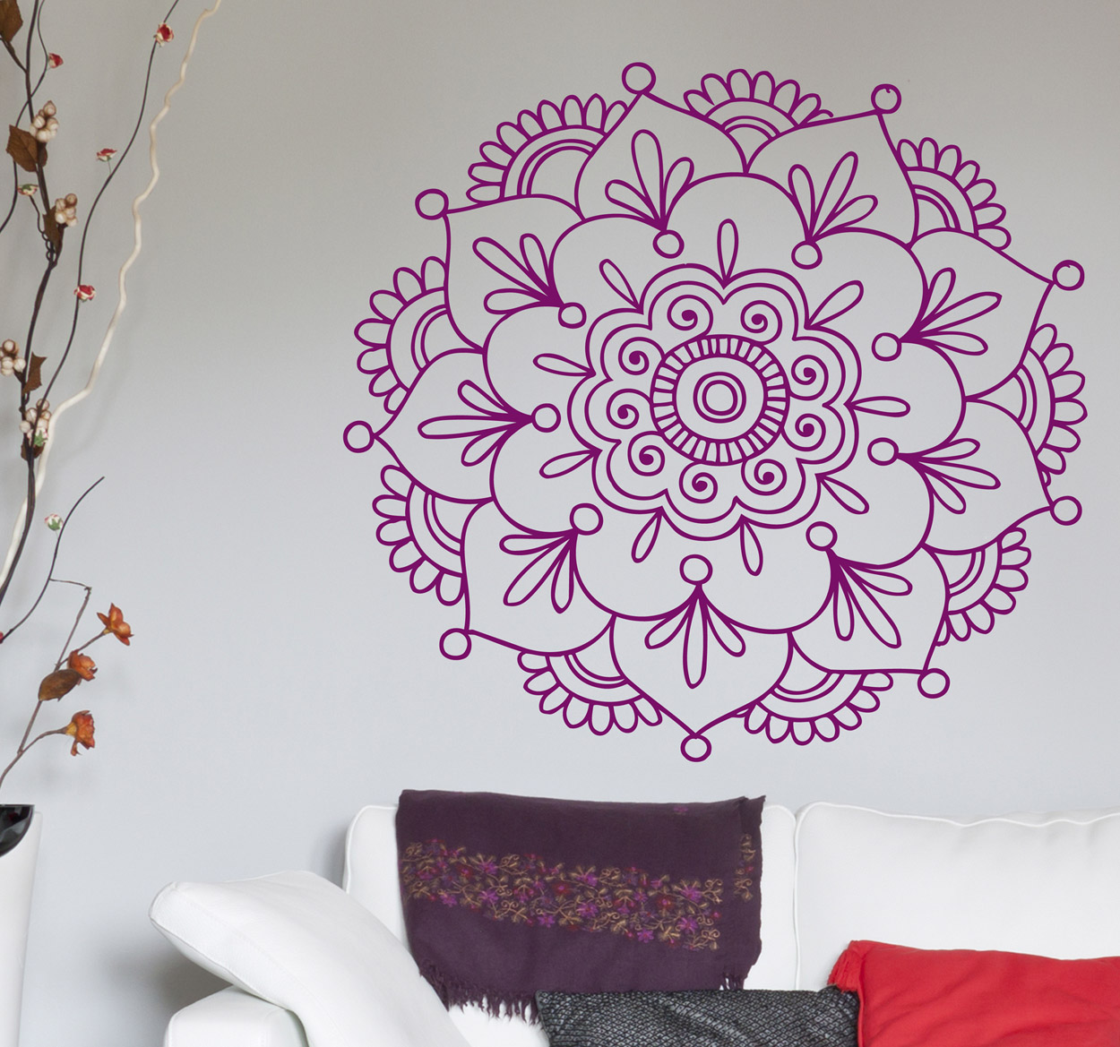 Sticker Indische Lotus Bloem