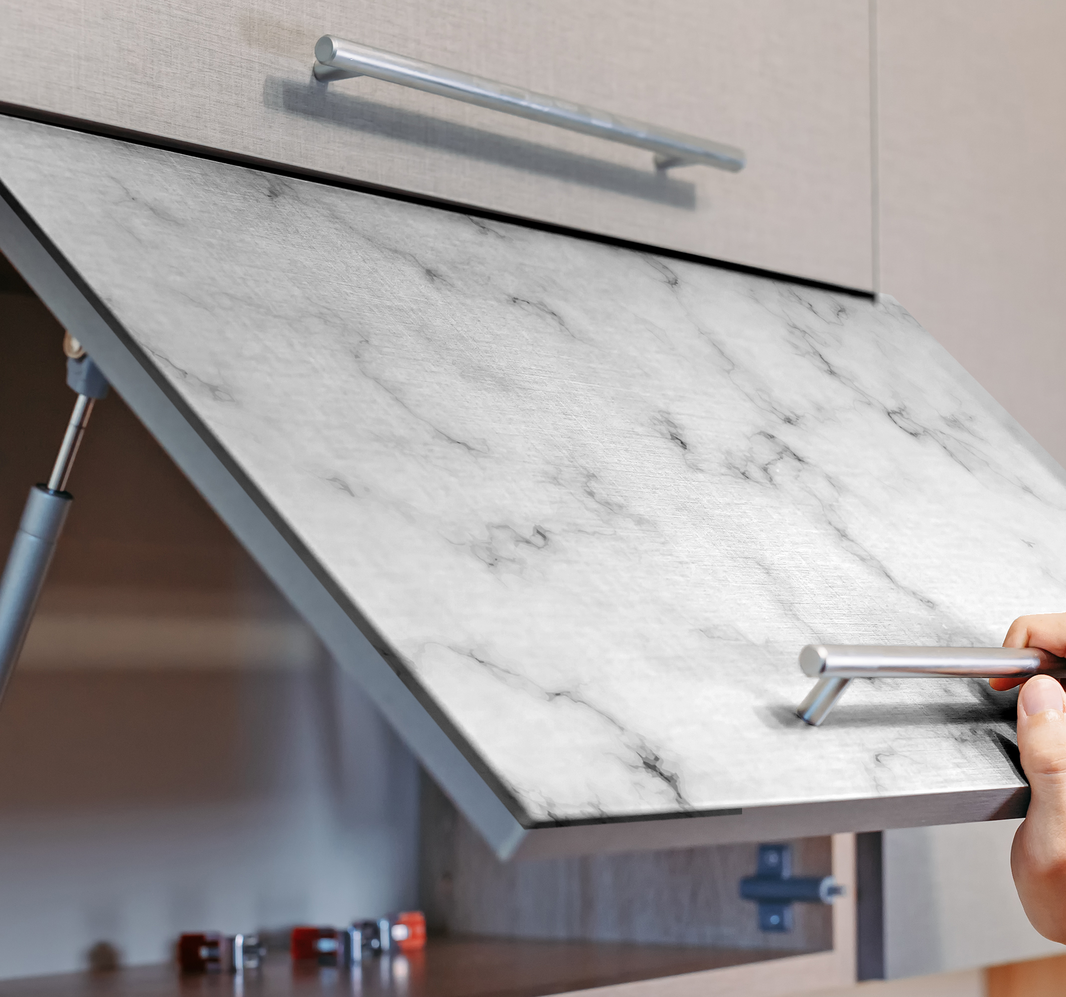 Elegante marmer voor meubelsmeubelfolie