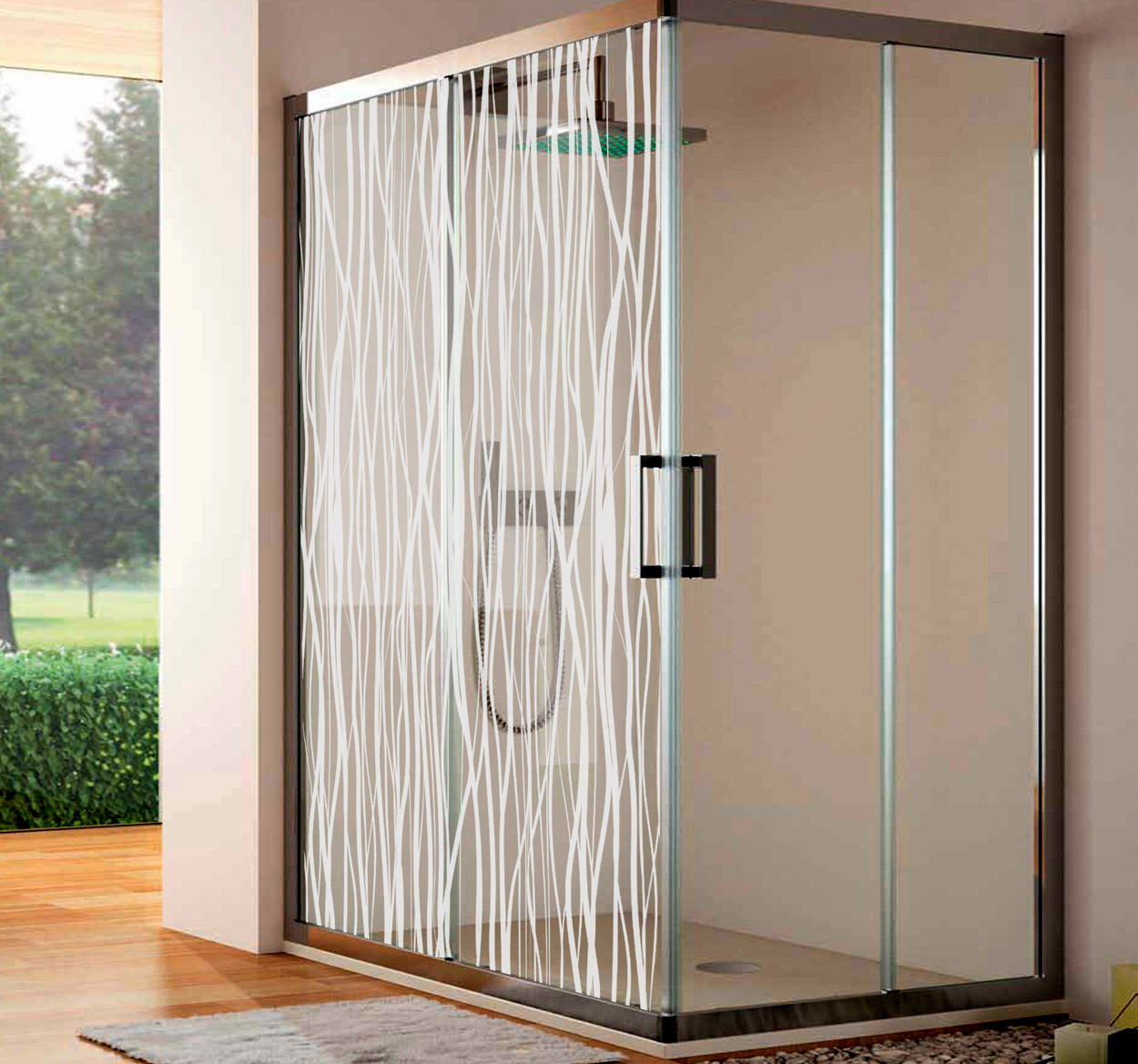 Sticker douchedeur takken