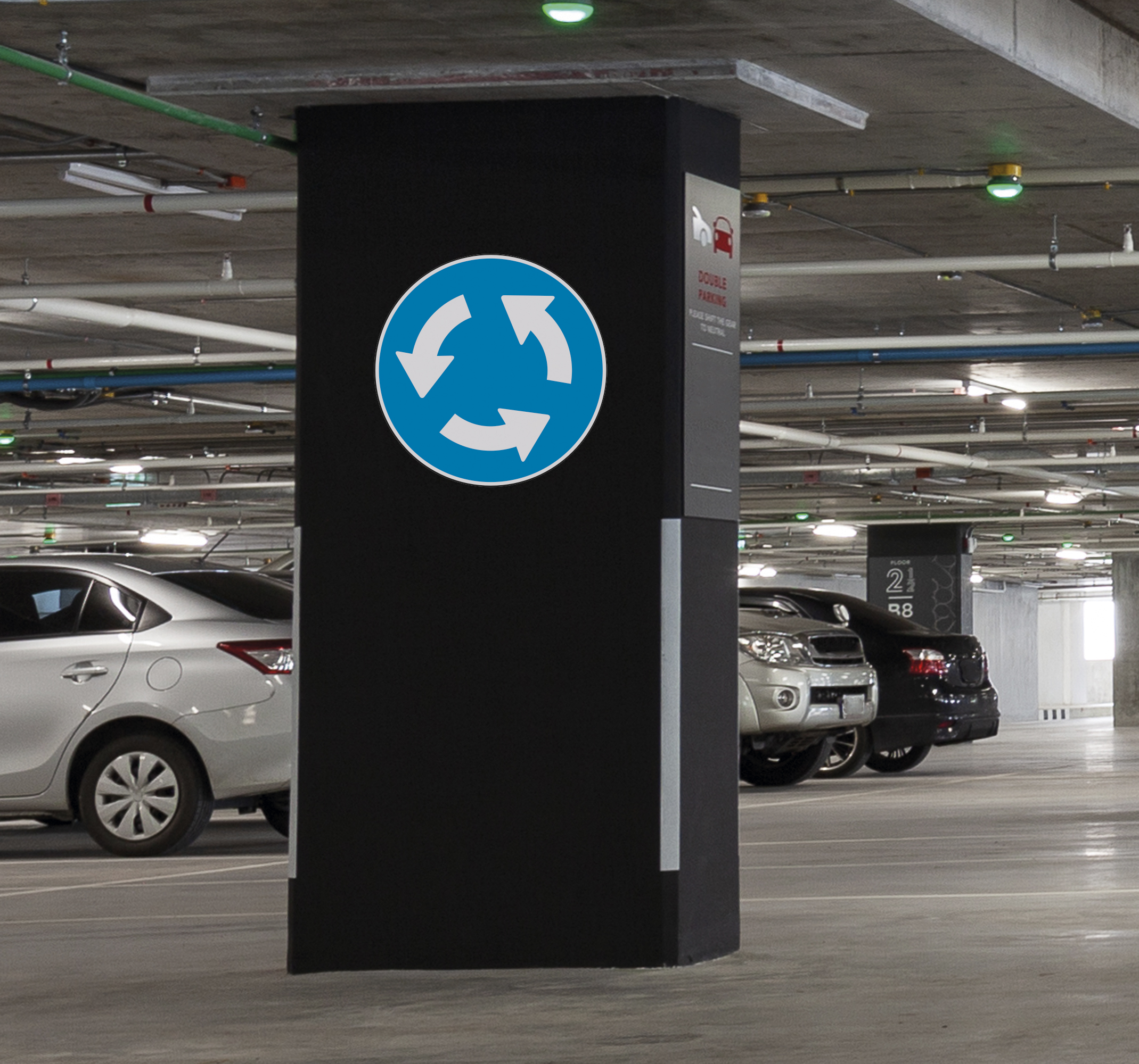 Sticker bord rondpunt