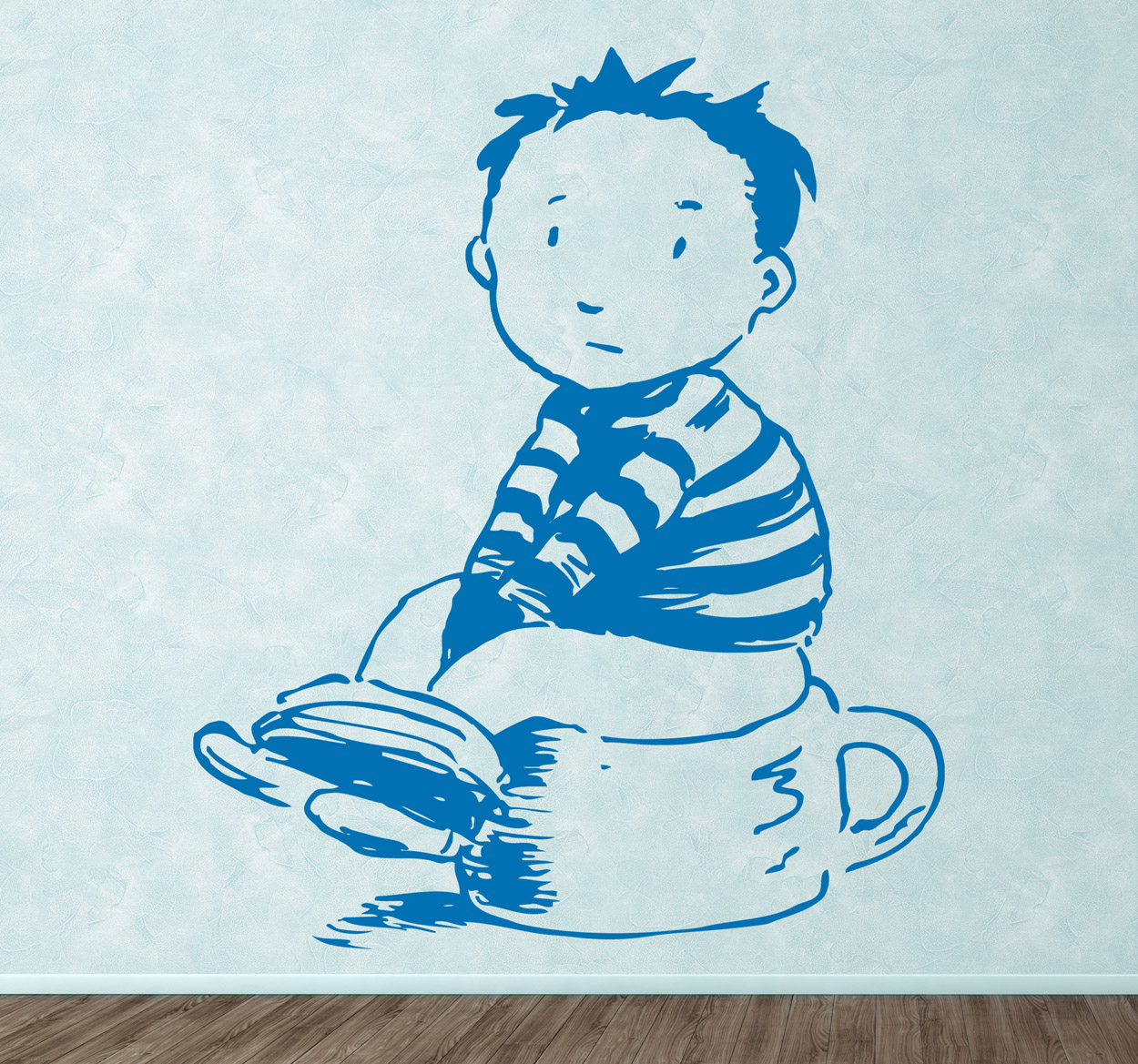 Sticker kleuter naar WC toilet