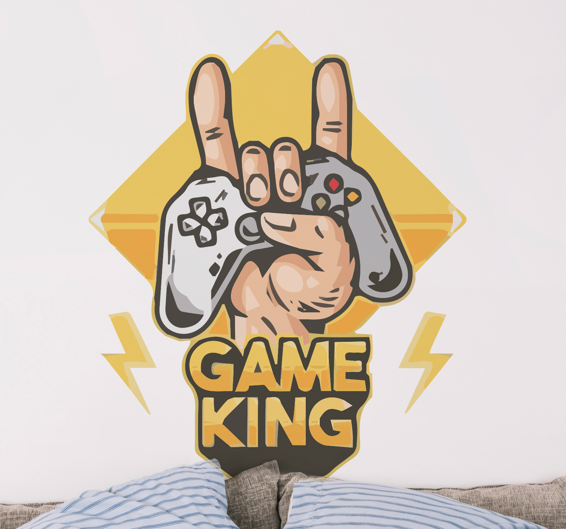 PS sticker game koning