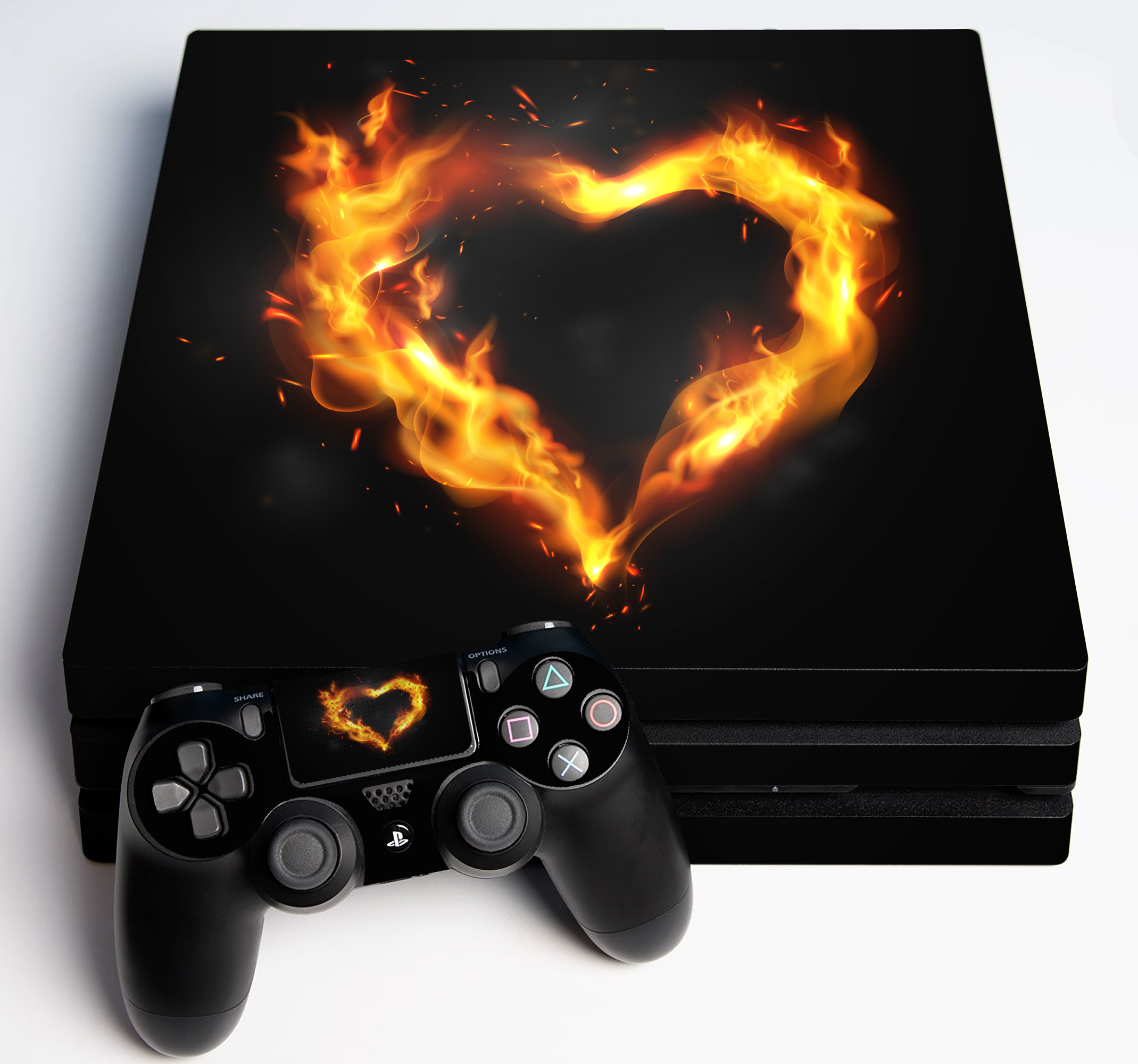 PS4 sticker Hart van vuur
