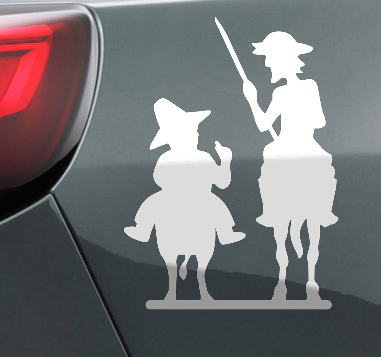 Autosticker Don Quixote en Sancho