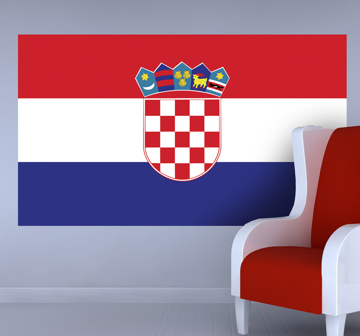 Sticker vlag Kroatië