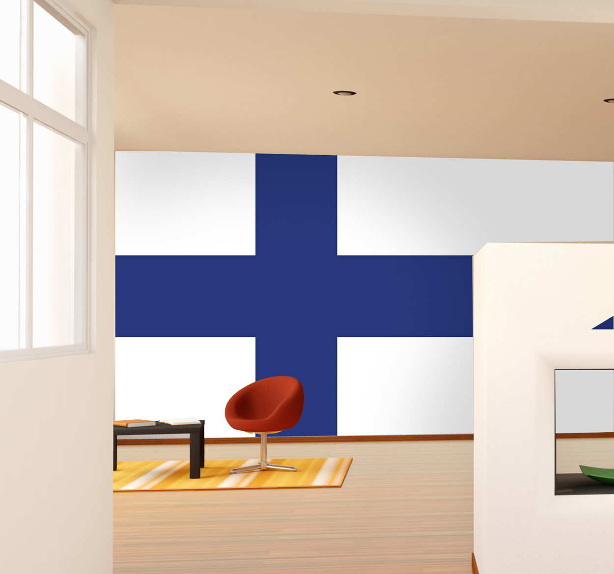 Sticker vlag Finland