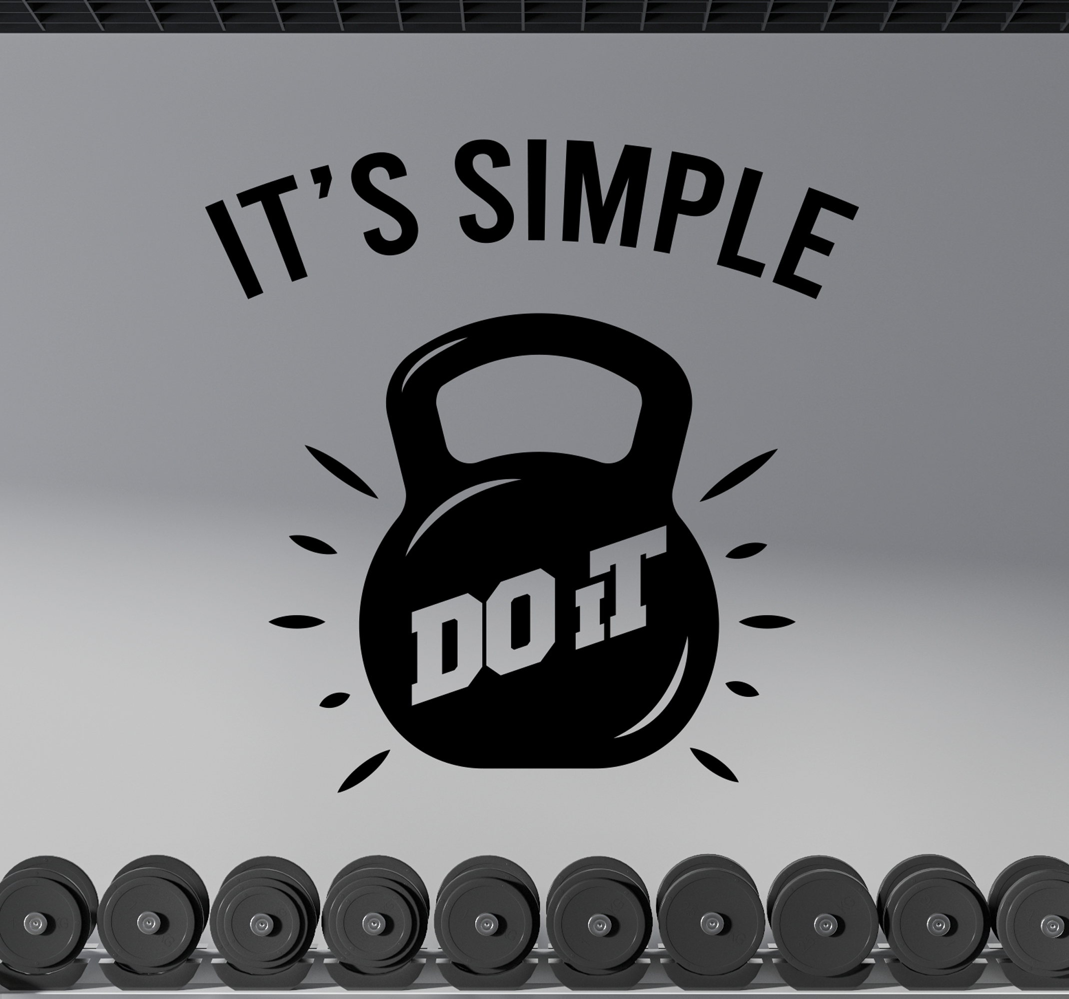 Stickers sport Het is eenvoudig doe het