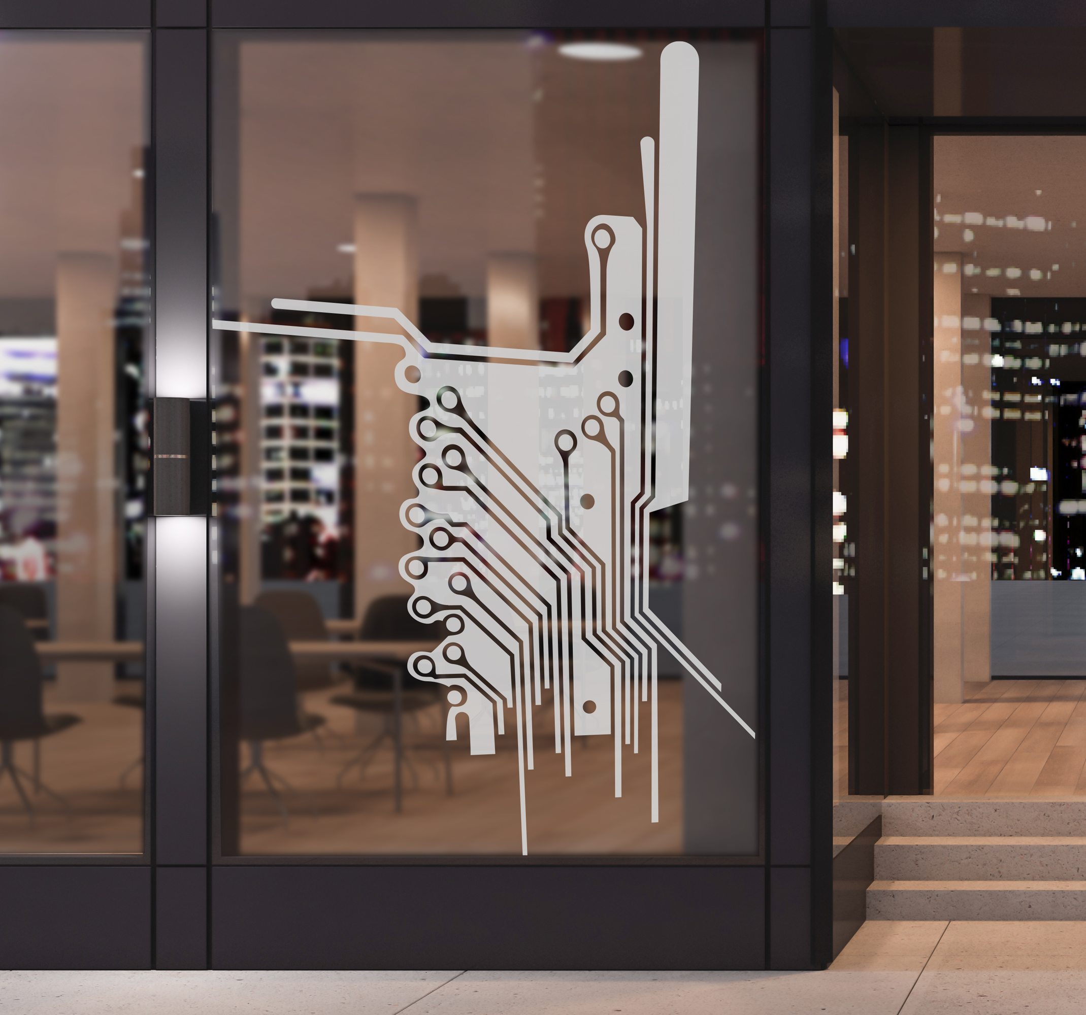 Sticker circuit van electriciteit