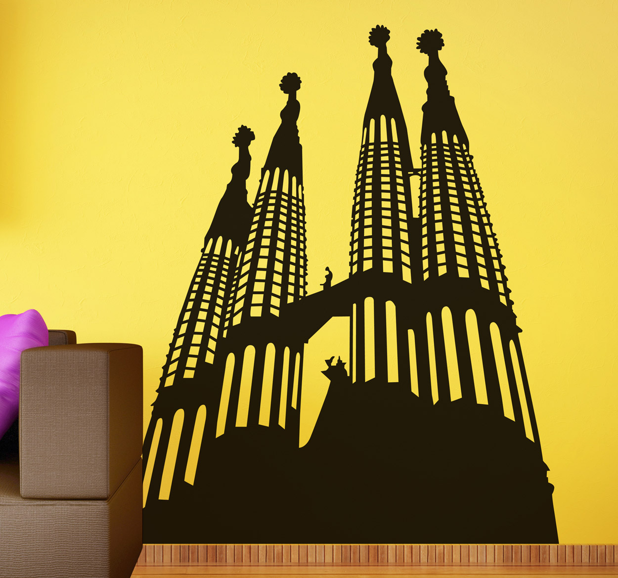 Sticker silhouette sagrada familia