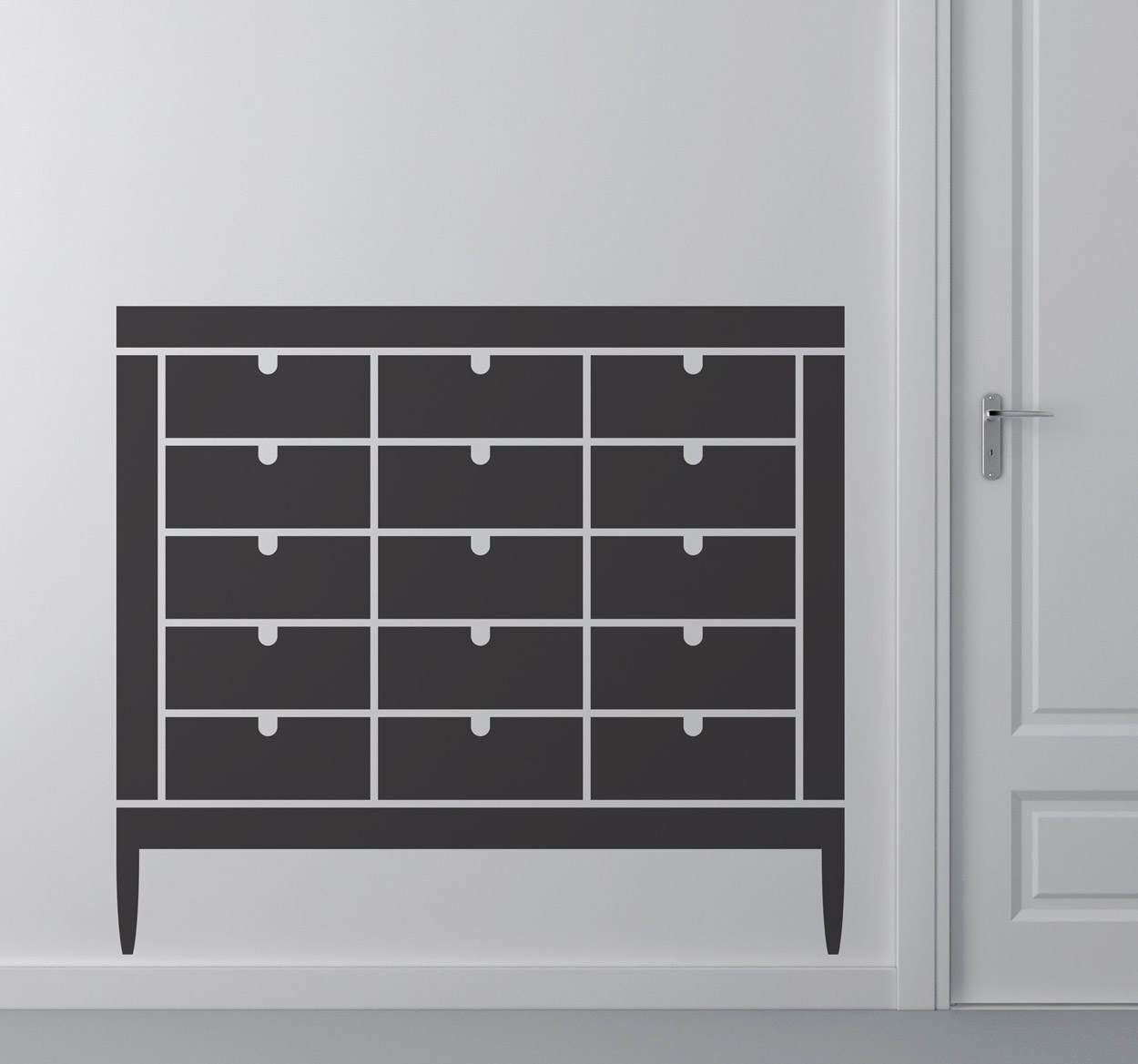 Kast meubel muursticker