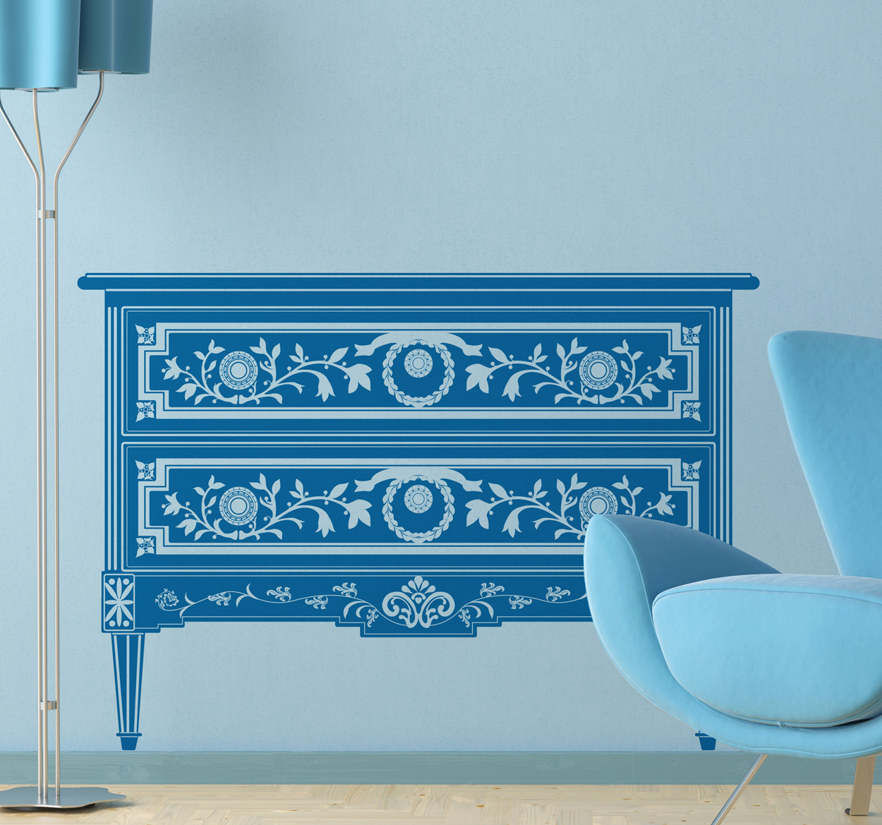 Antieke Kast Muursticker