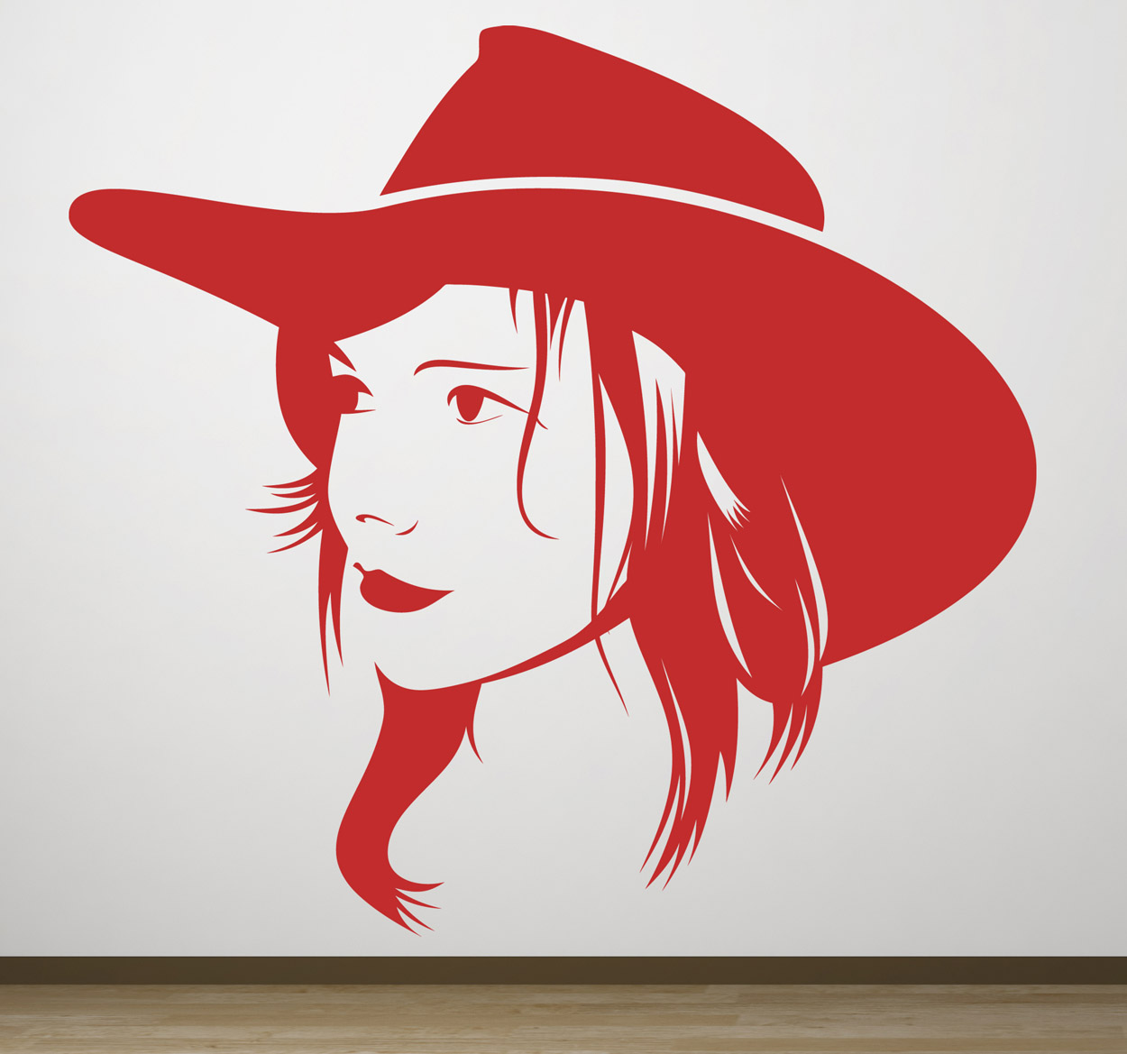 Cowgirl Muursticker