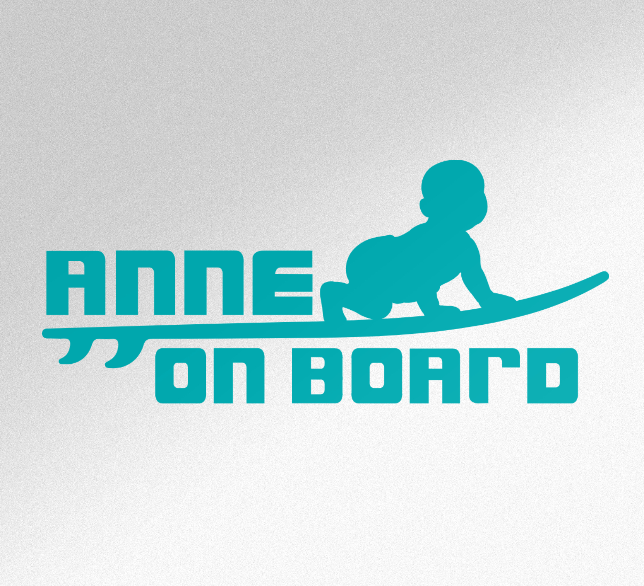 Baby aan boord sticker Babyboy surfer ontwerp