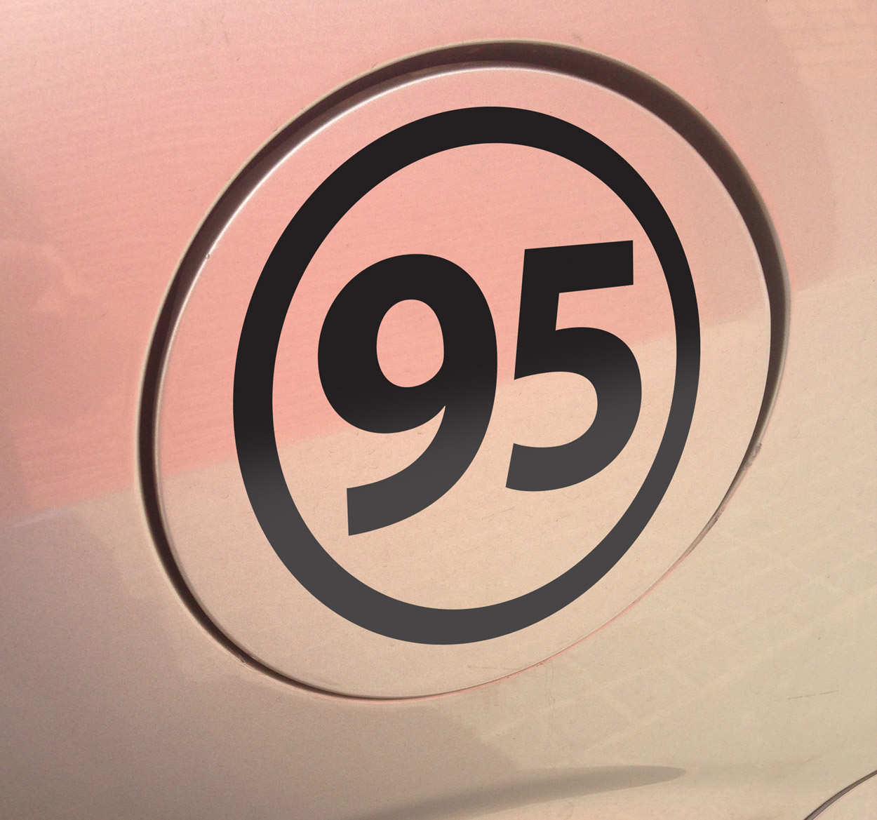 Ongelood 95 auto bumper sticker