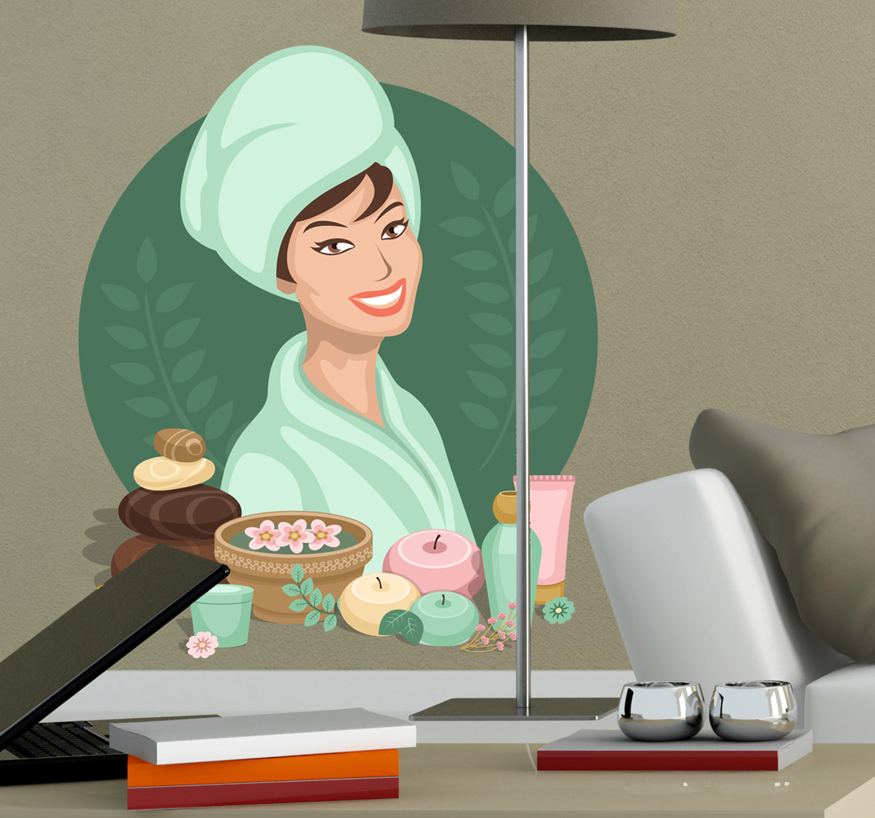 Muursticker Wellnes Spa