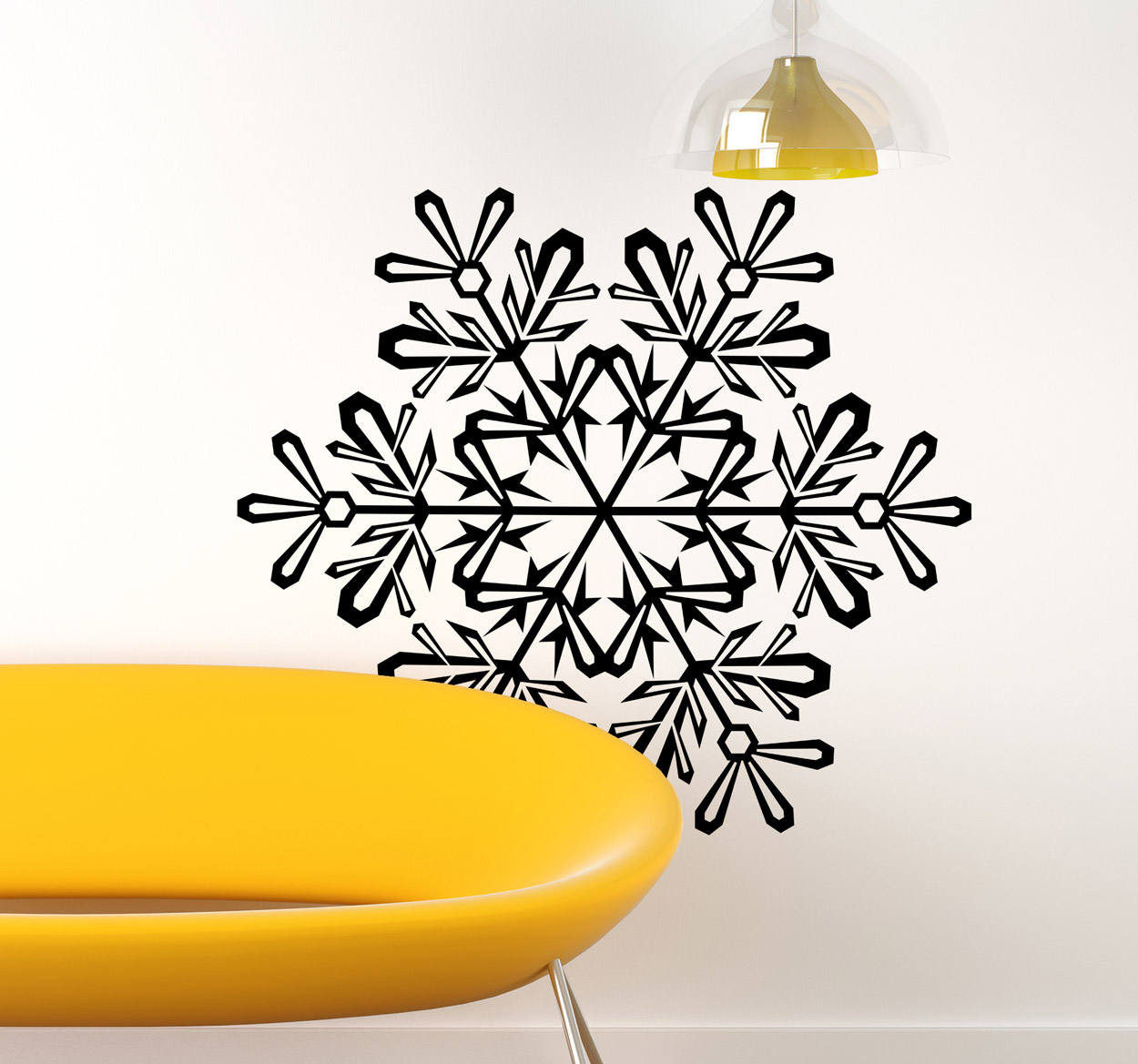 Sneeuwvlok kerstmis winter sticker