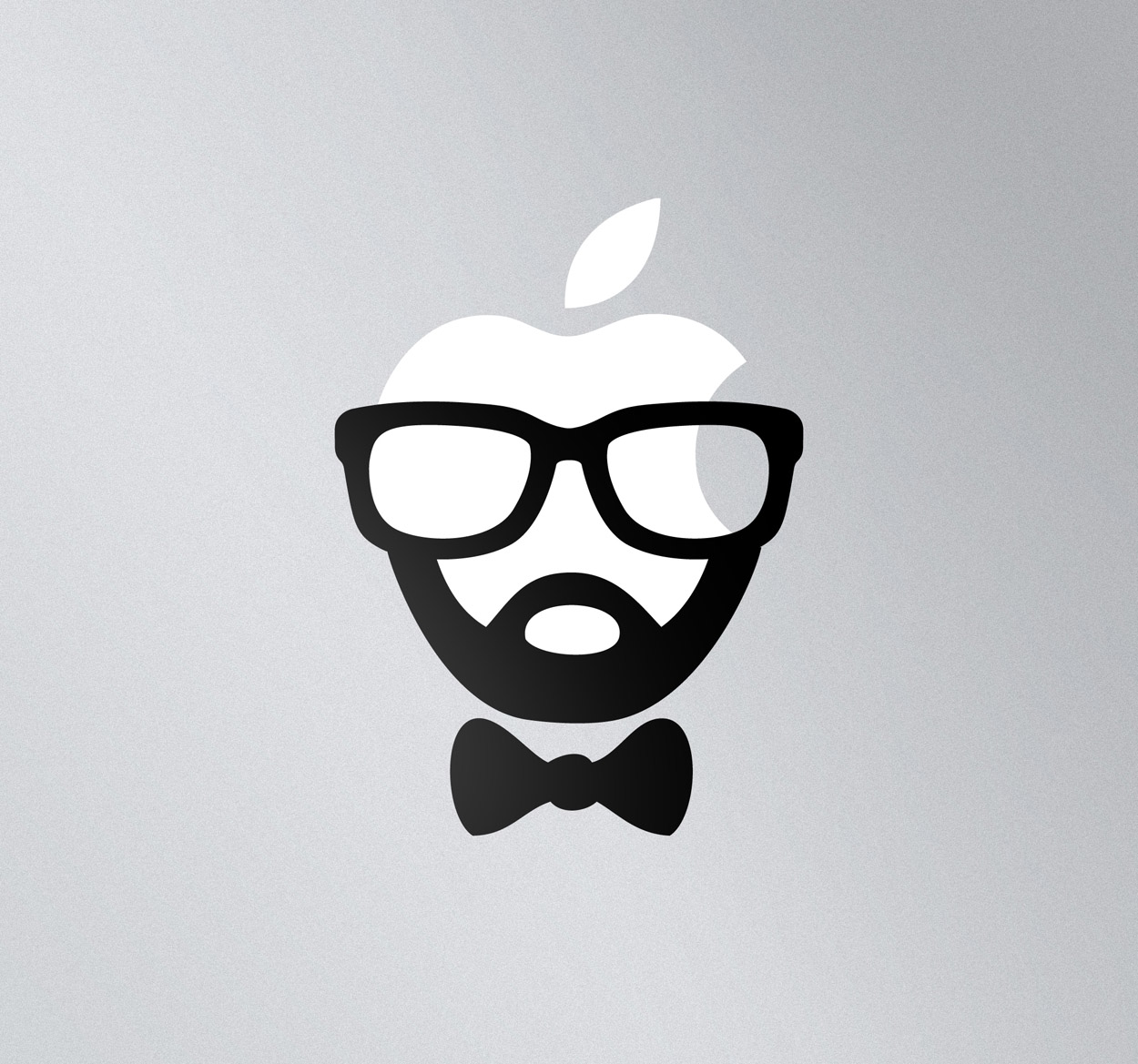Sticker voor Apple Hipster